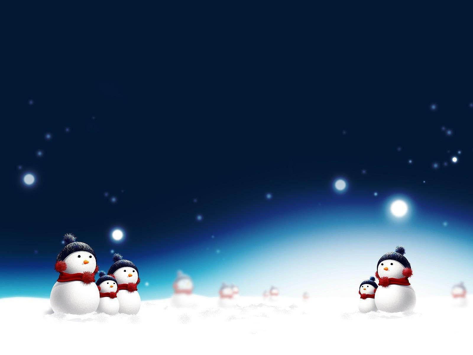 Wallpaper For > Snowman Background For Desktop