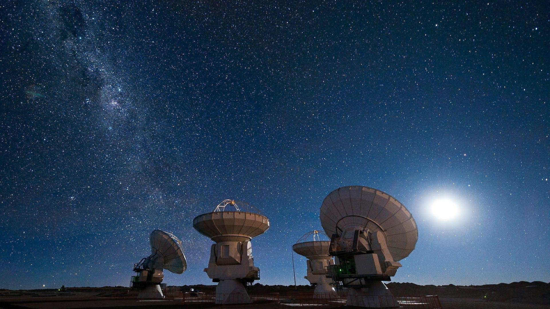telescope, The Earth, Milky Way Desktop wallpaper 1024x768