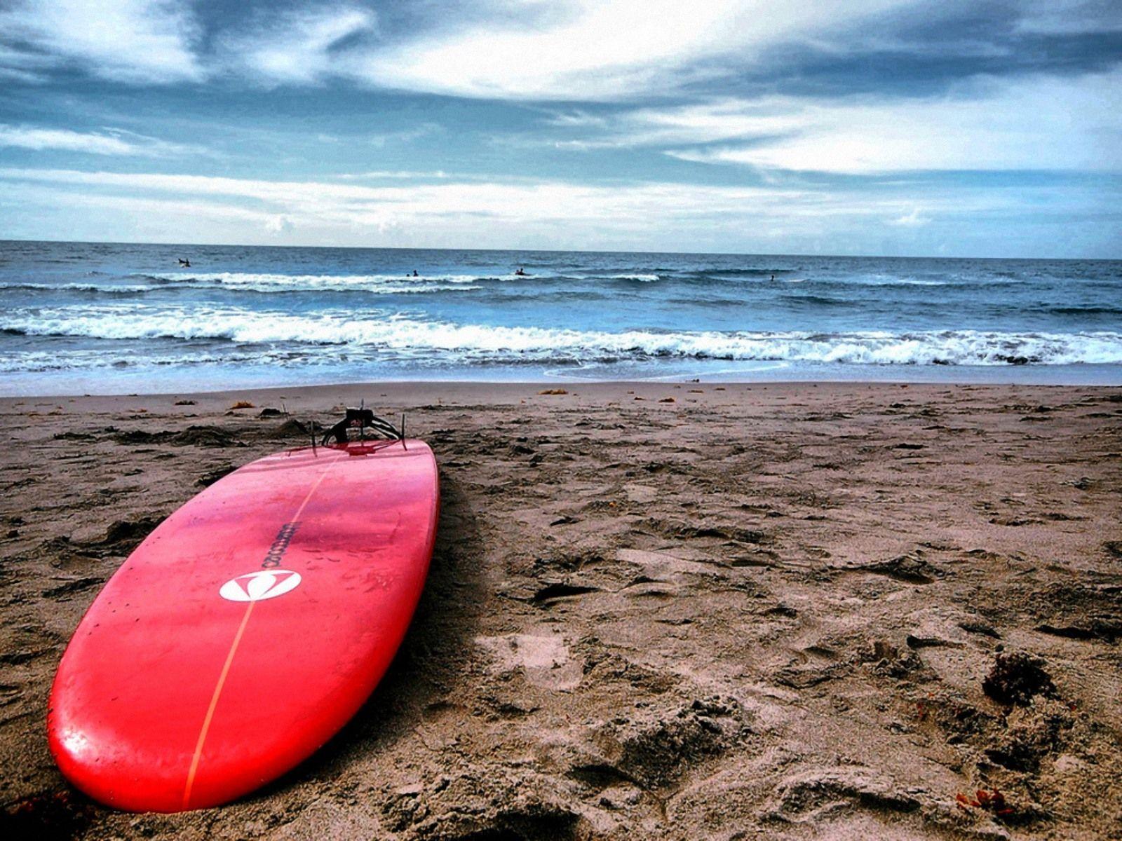 Surfboard On The Beach Wallpaper Image & Picture