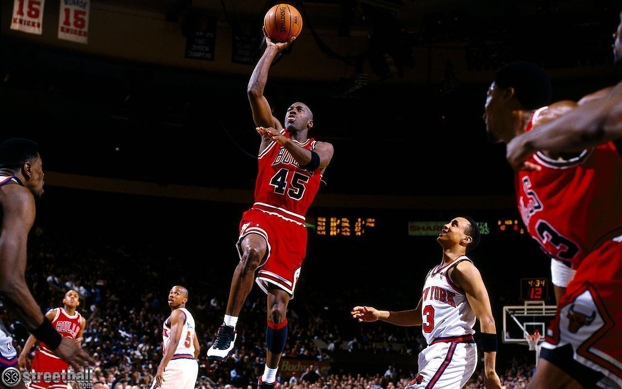 Michael Jordan vs Knicks Wallpaper