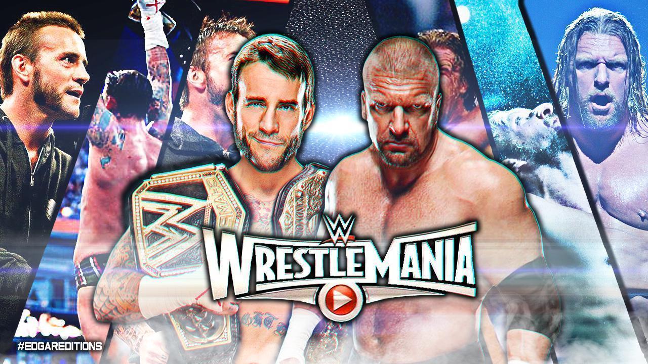 CM Punk vs. Triple H WM 31 Custom Wallpaper [HD]