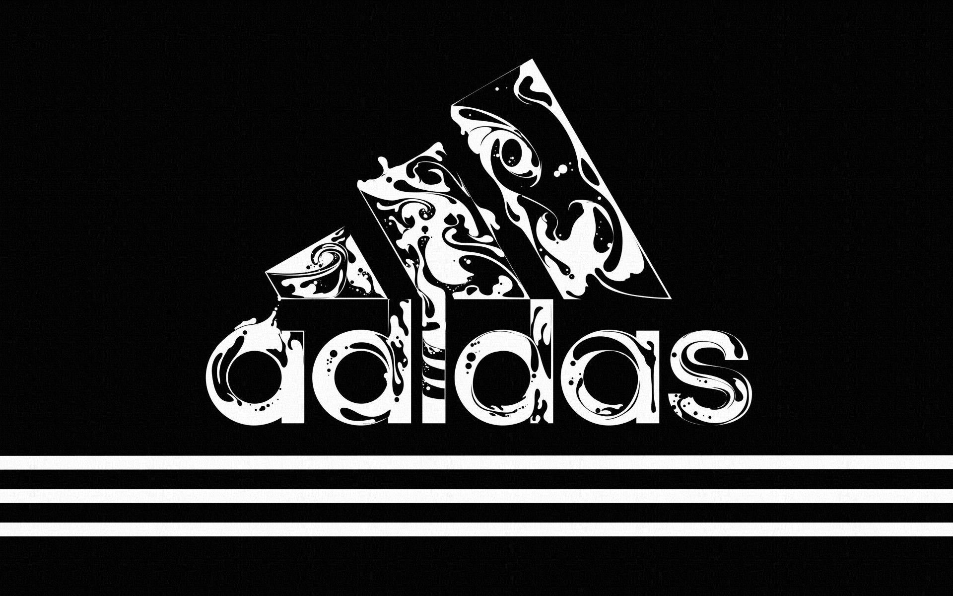 Logo Addidas HD Black Wallpaper Widescreen 201 Wallpaper
