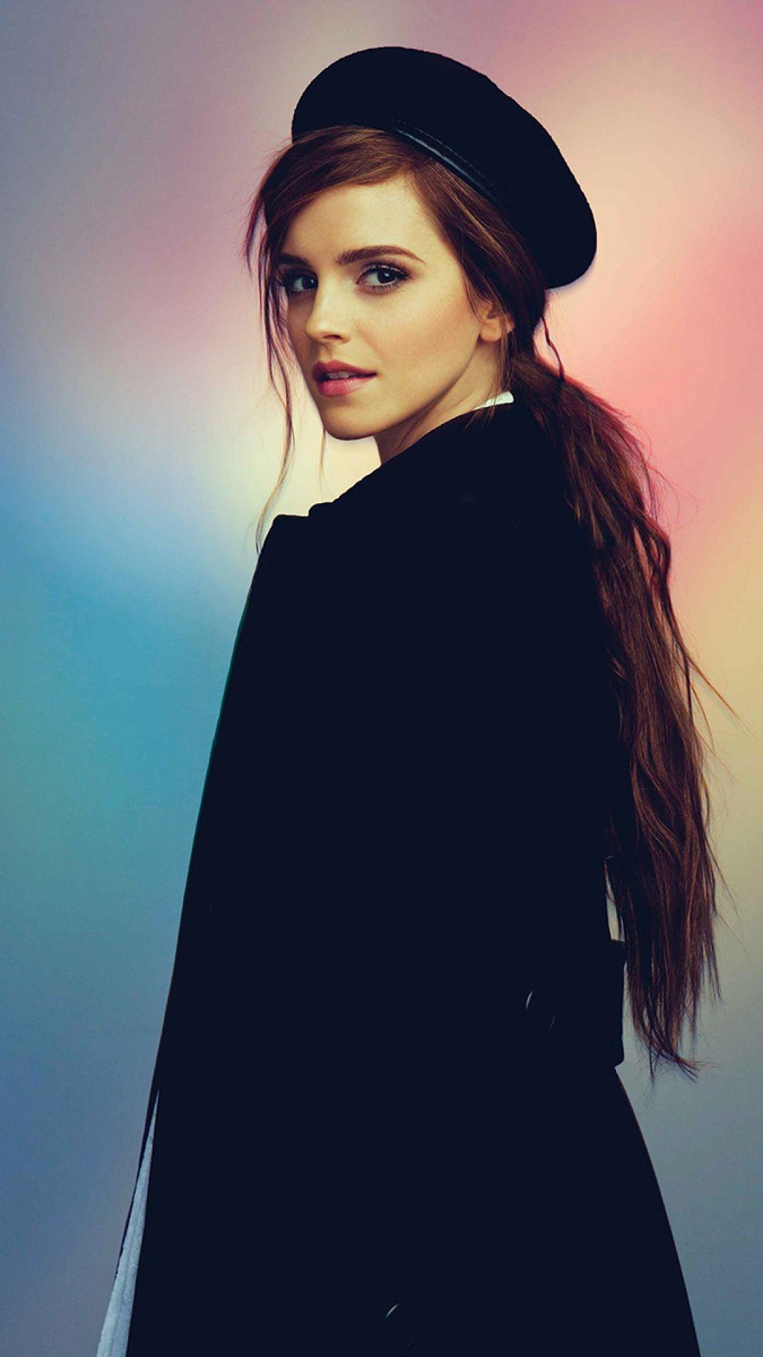 Emma Watson colorful background htc one wallpaper