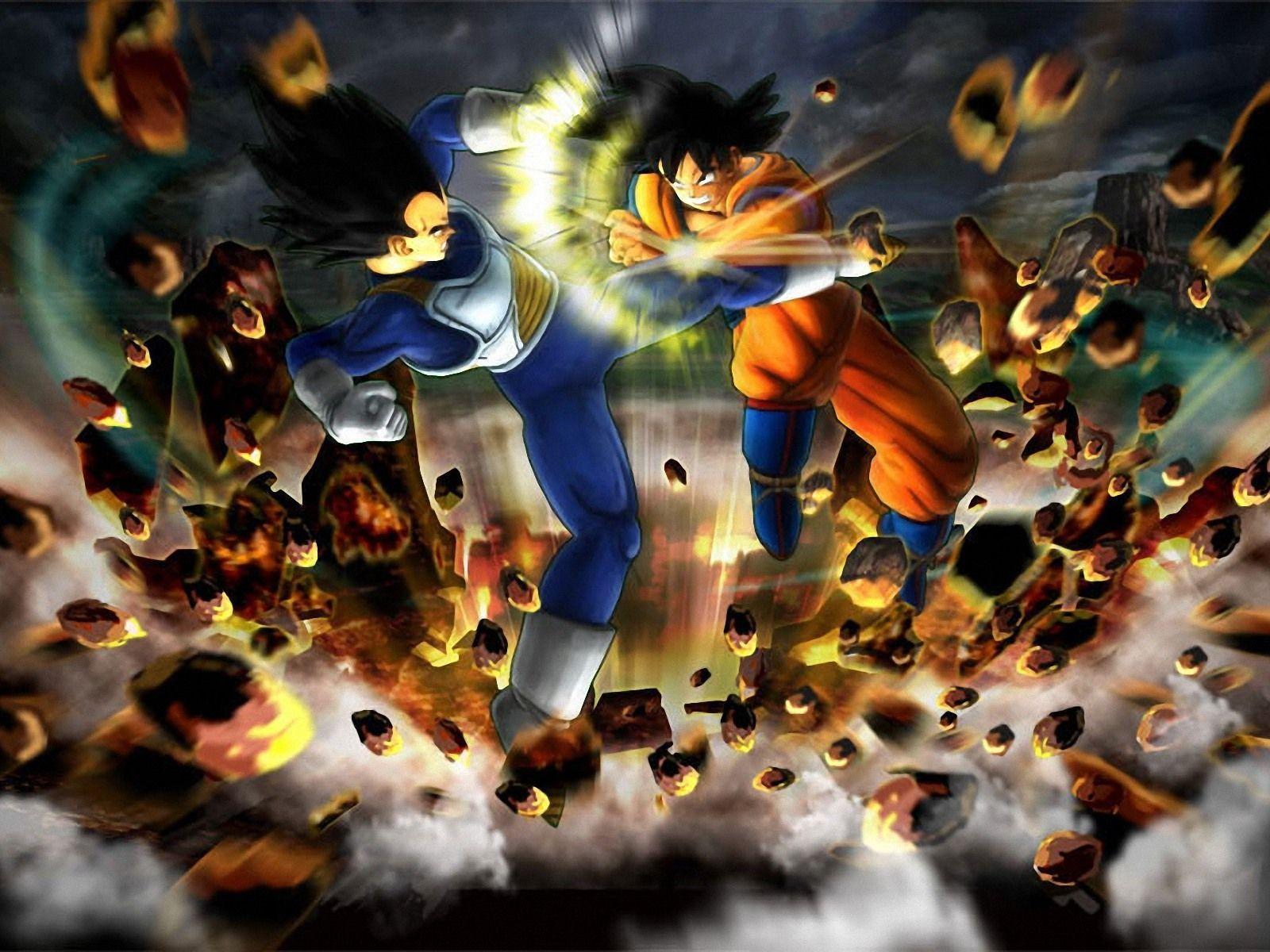 Game Wallpaper Dragon Ball Z Goku VS Vegeta Desktop Mobile