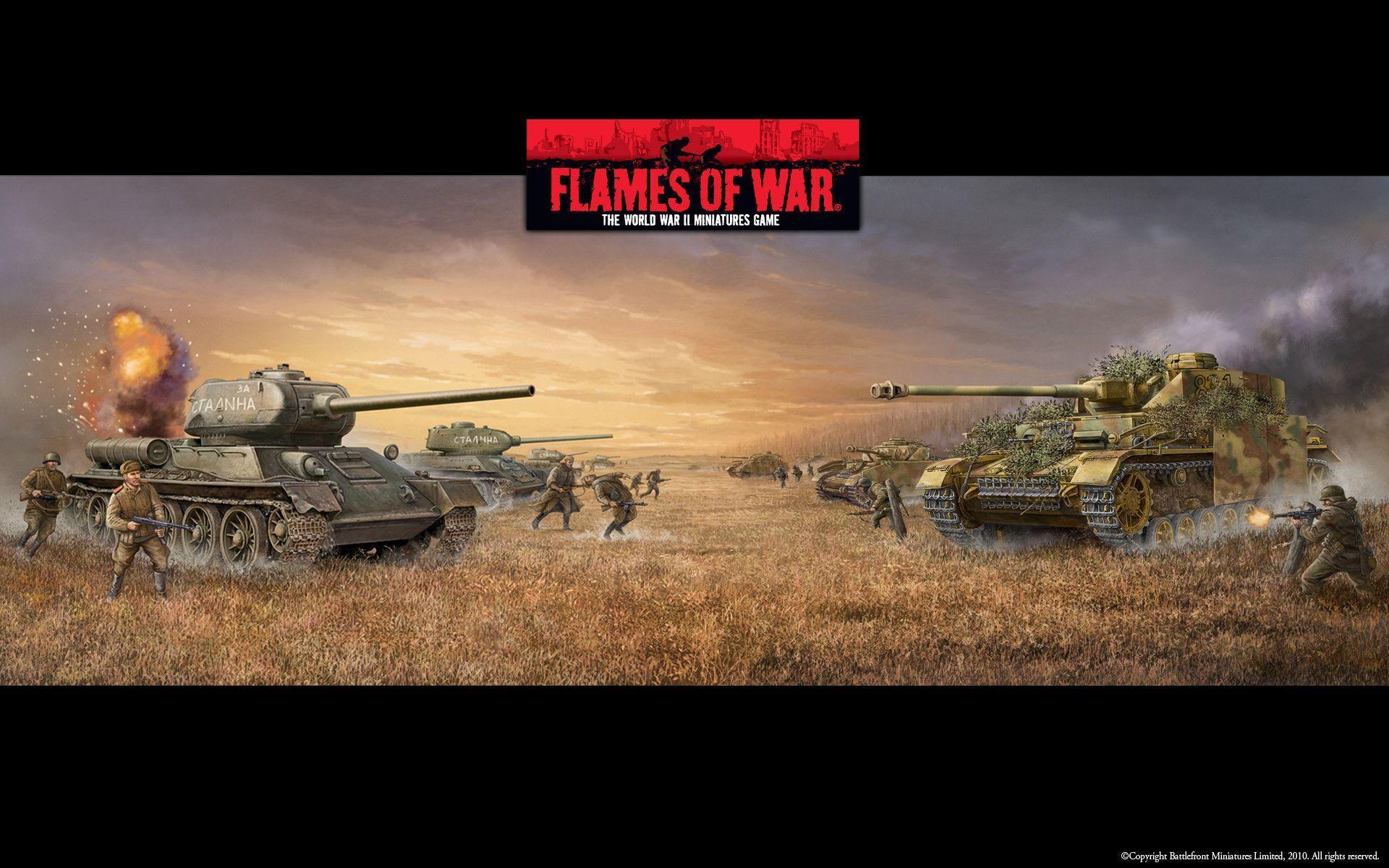 Flames Of War Desktop Wallpaper