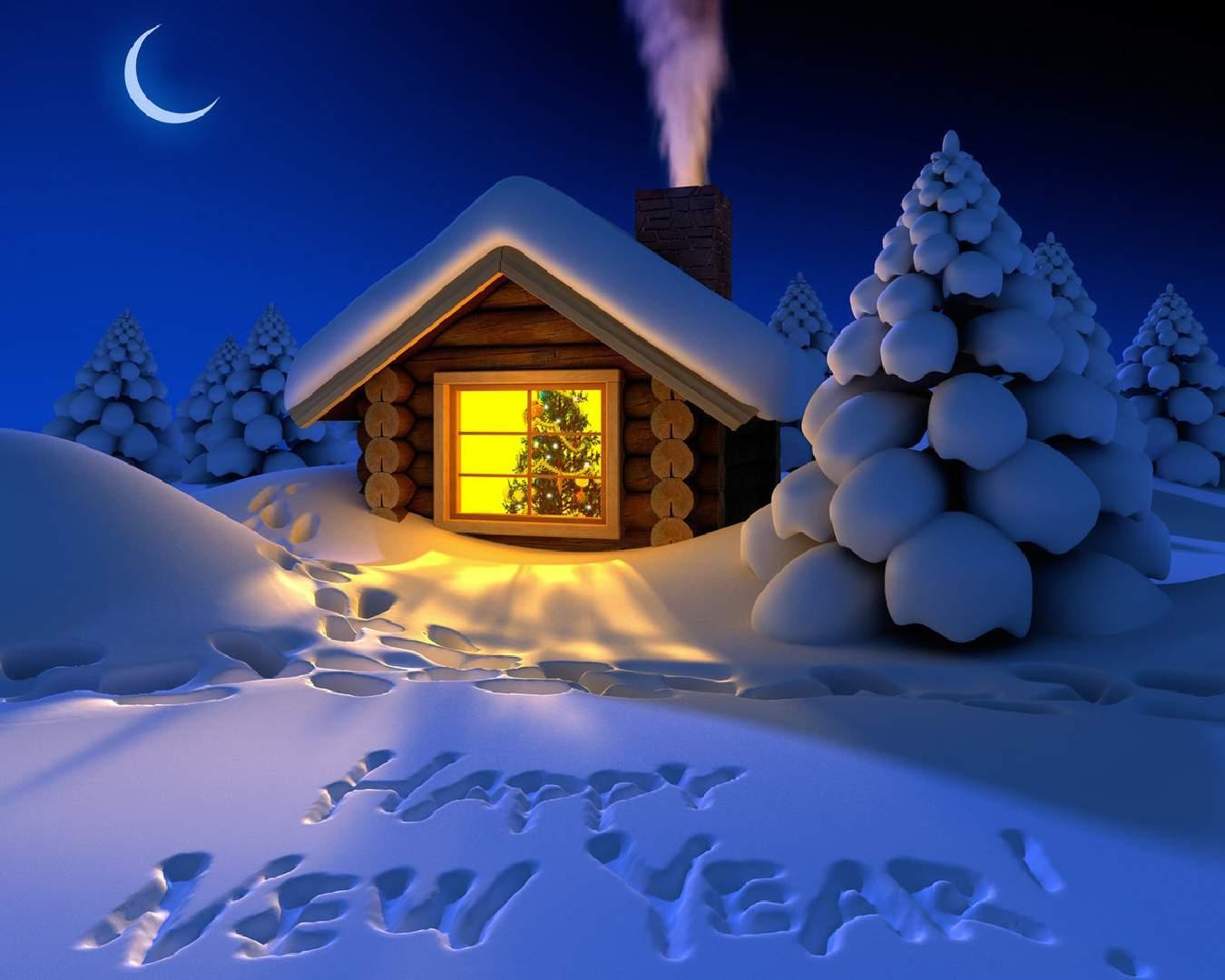 Happy New Year night photograph free desktop background