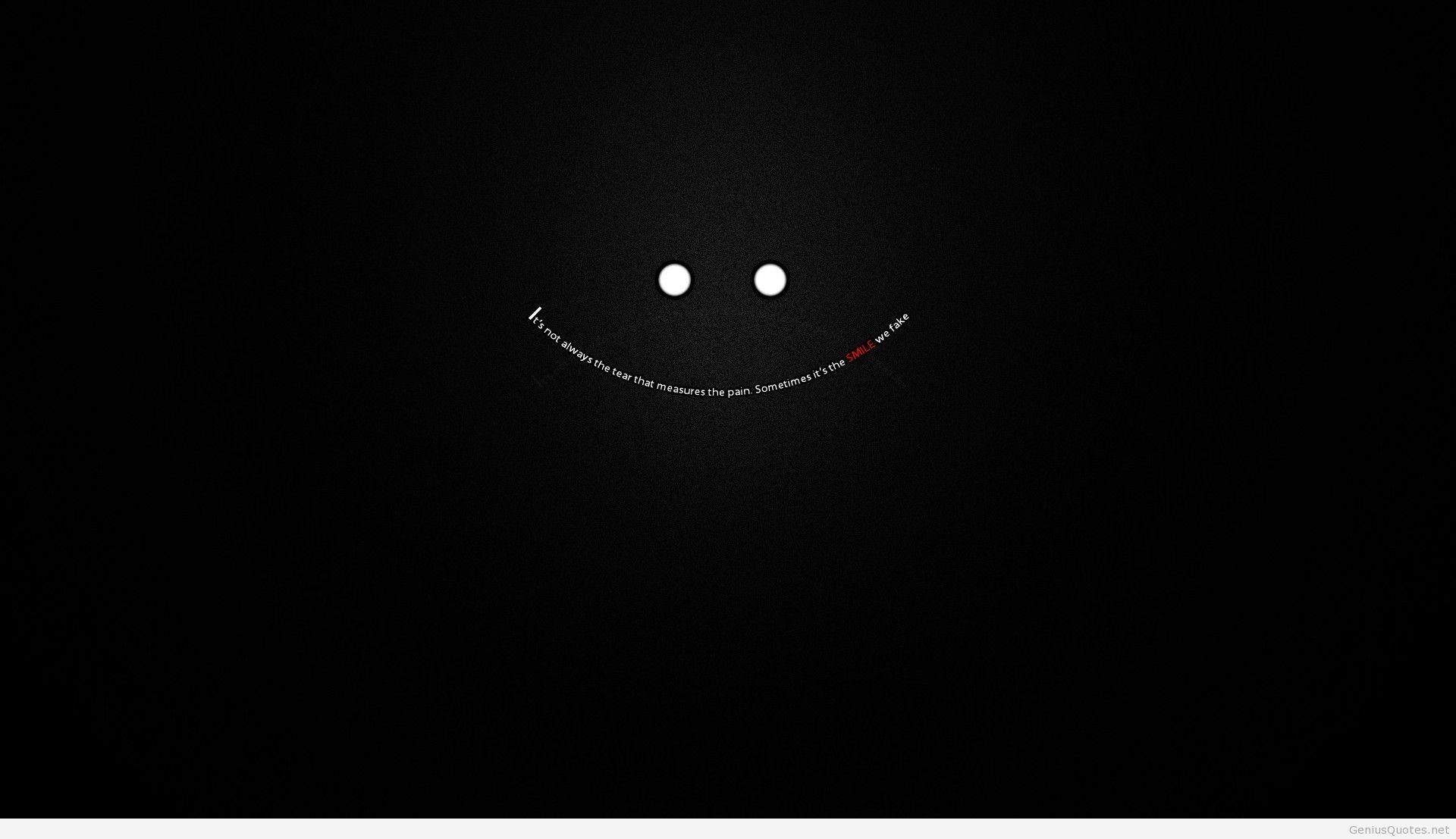Smile wallpaper with hidden quote