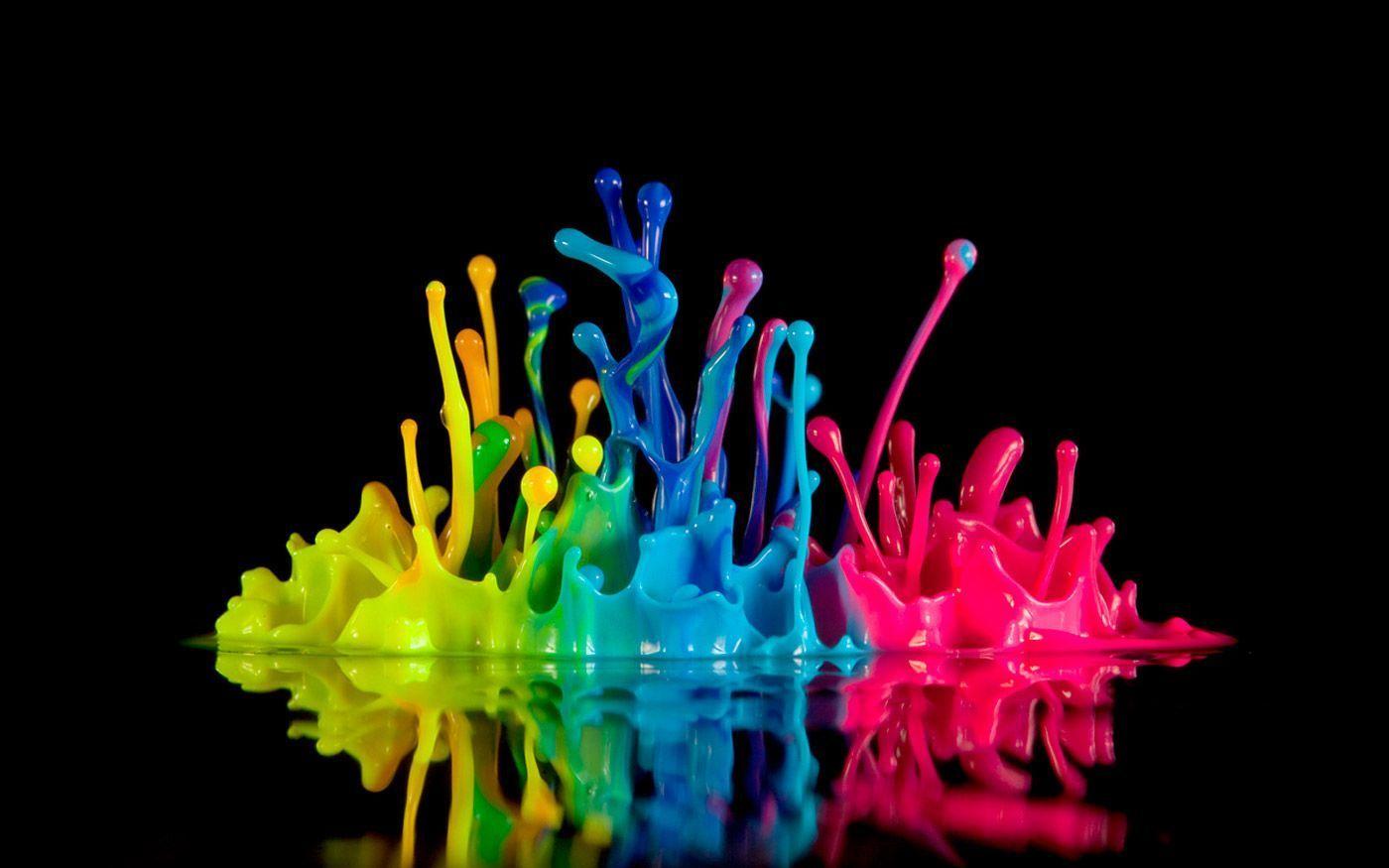 Colorful Paint Wallpaper and Background