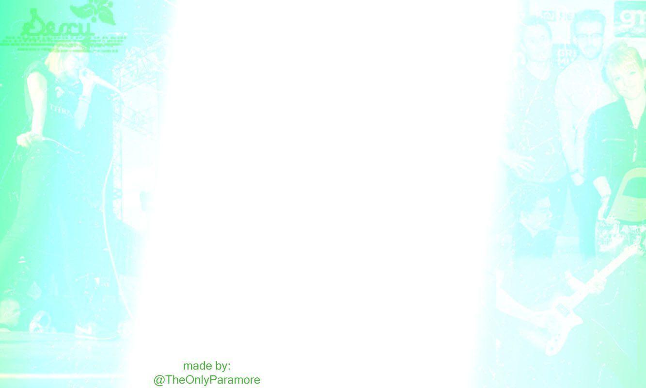 Paramore twitter background
