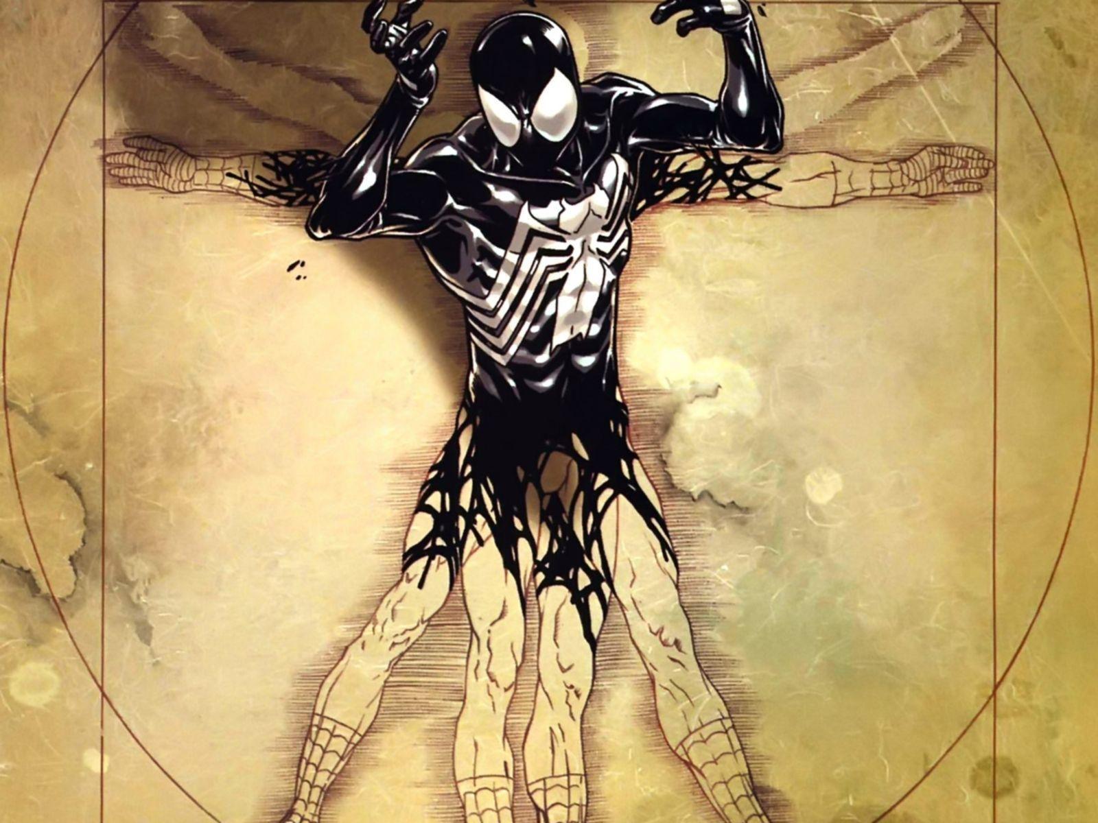 Spider Man Vitruvian Symbiote Spidey Comics HD Wallpaper #