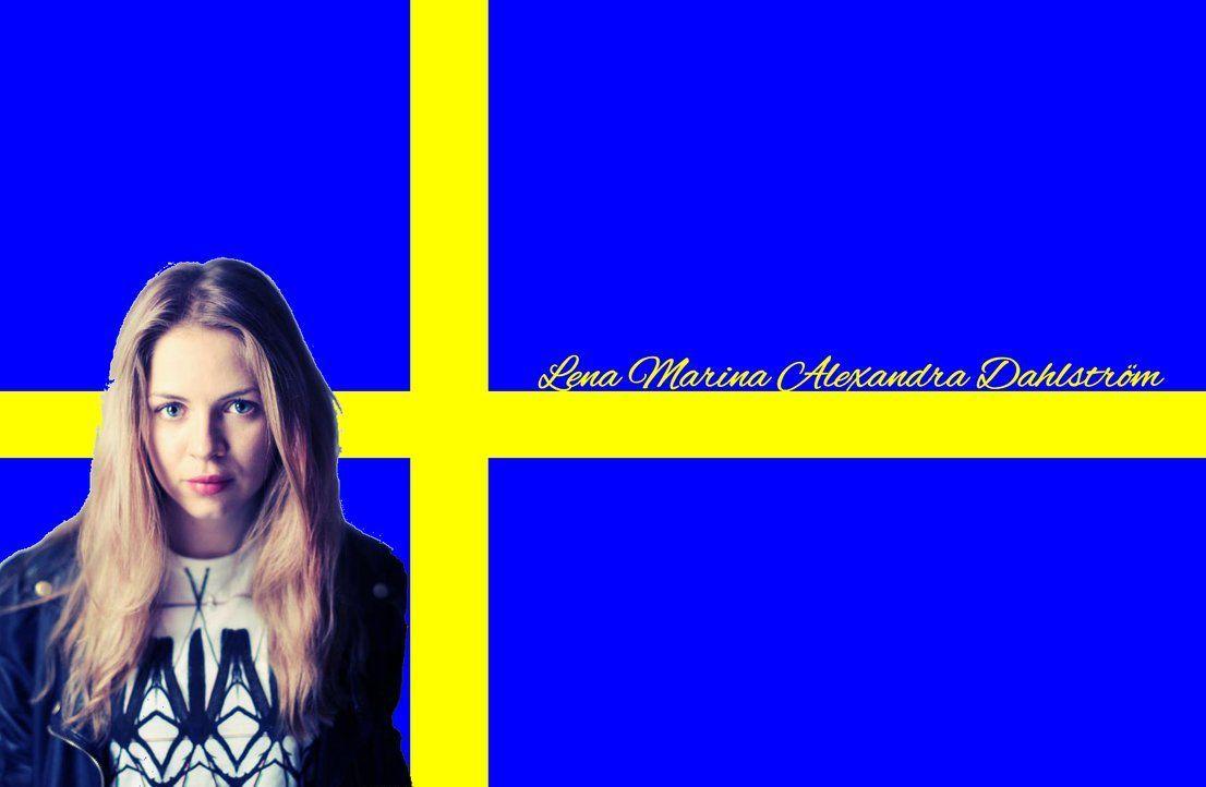 Alexandra Swedish Flag Wallpaper