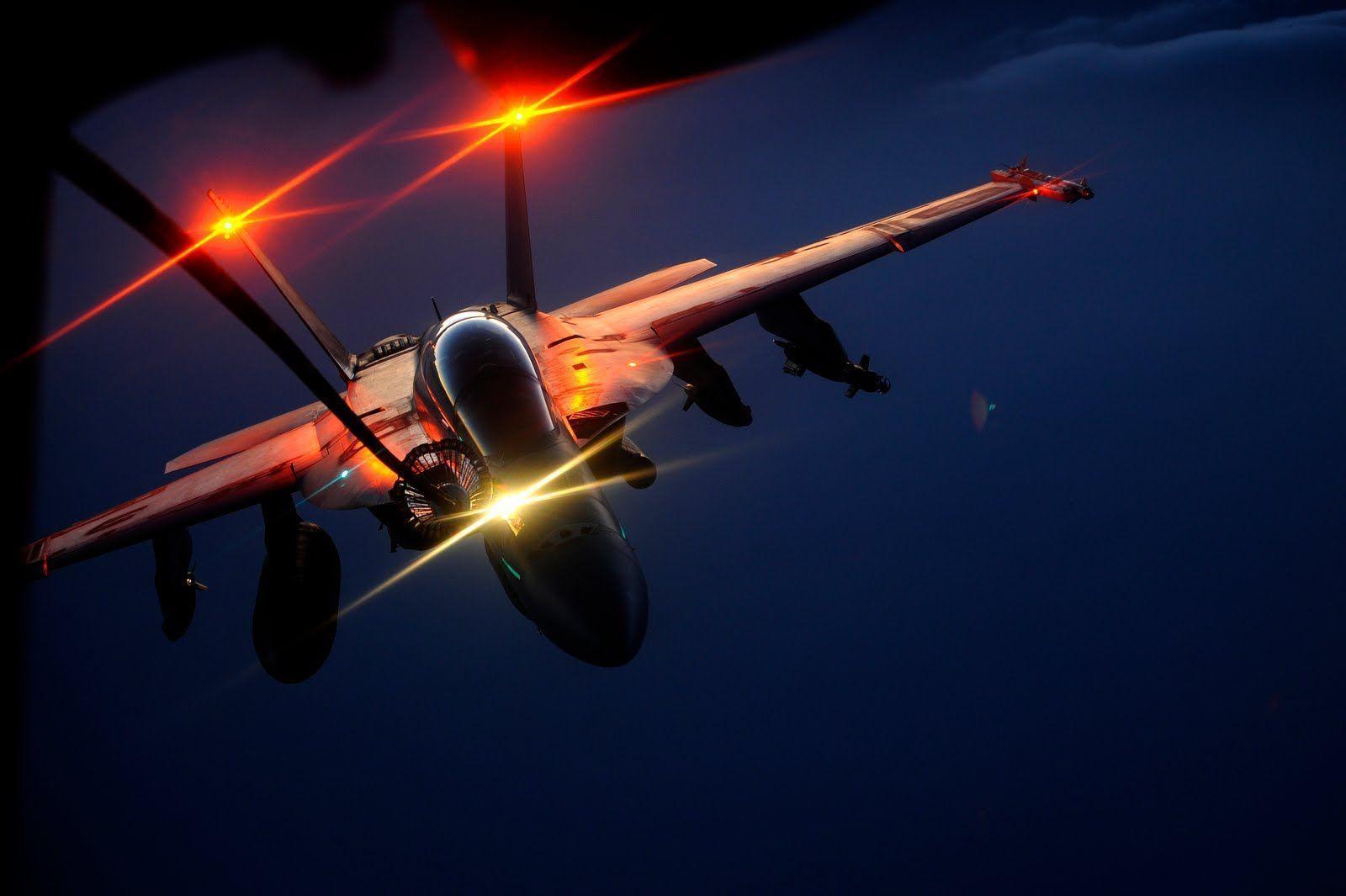 F 18 Super Hornet Night Refuel Wallpaper, iPhone Wallpaper