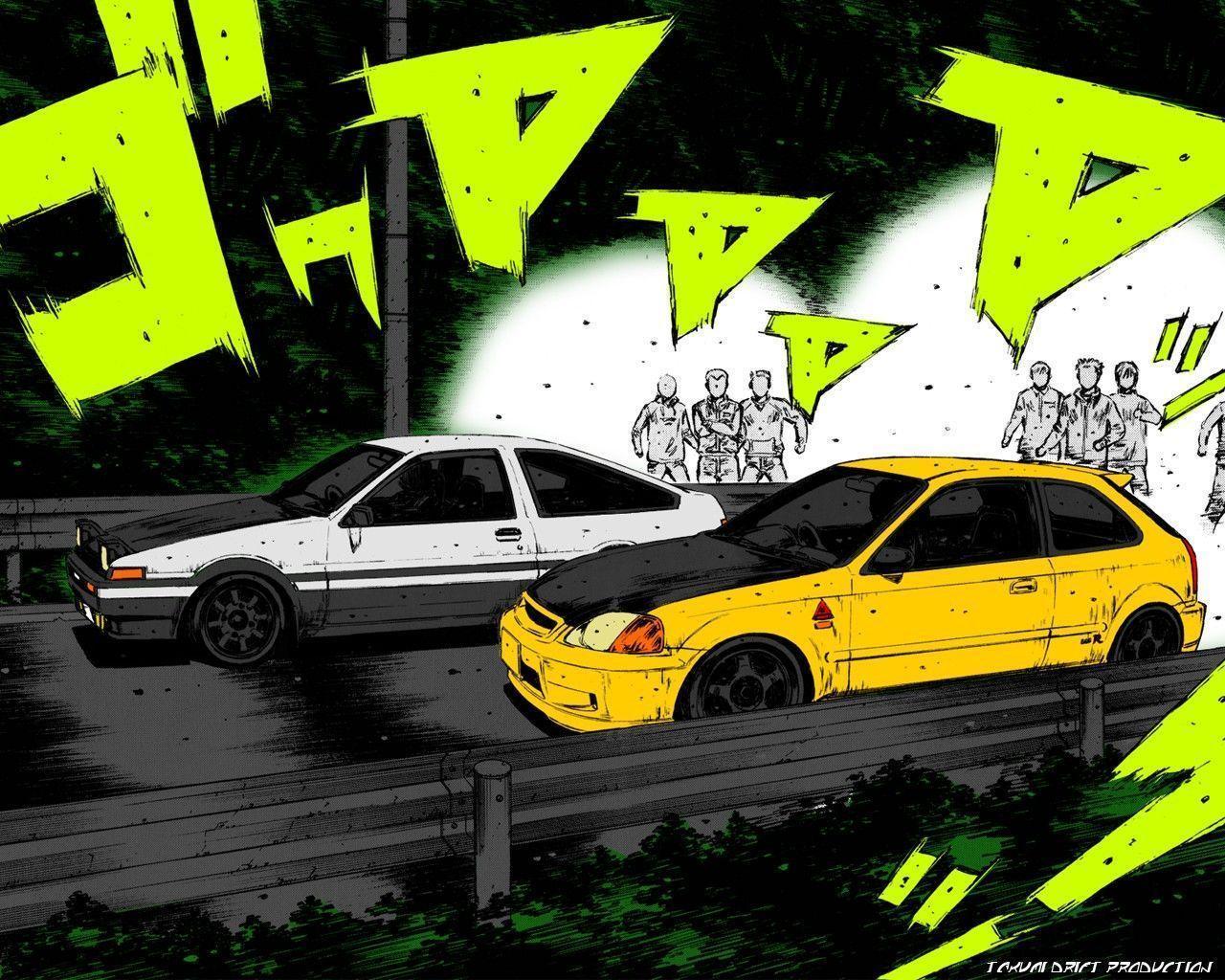 Обои initial d 4к