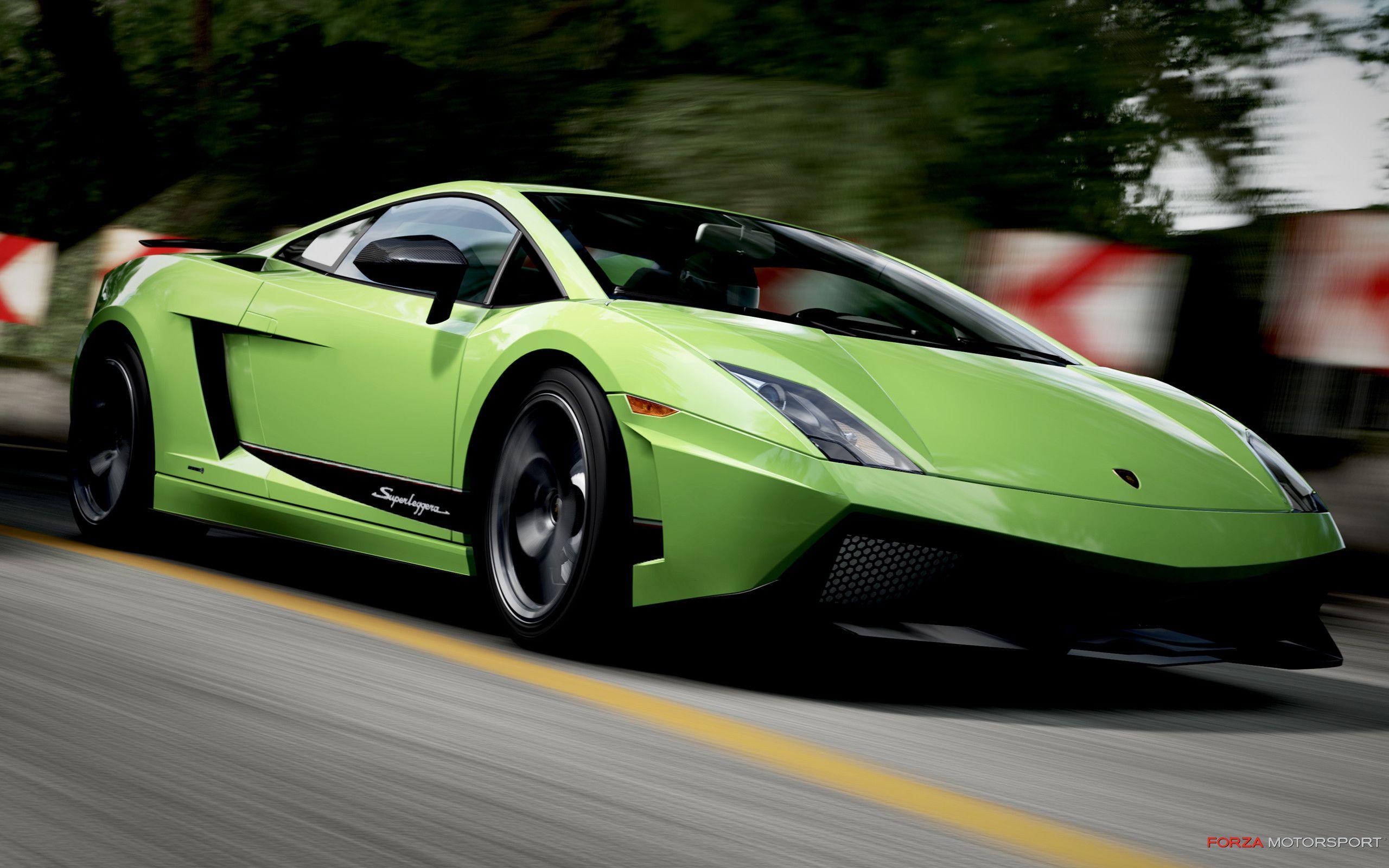 Lamborghini Gallardo Green Car HD wallpaper Blog Ideas