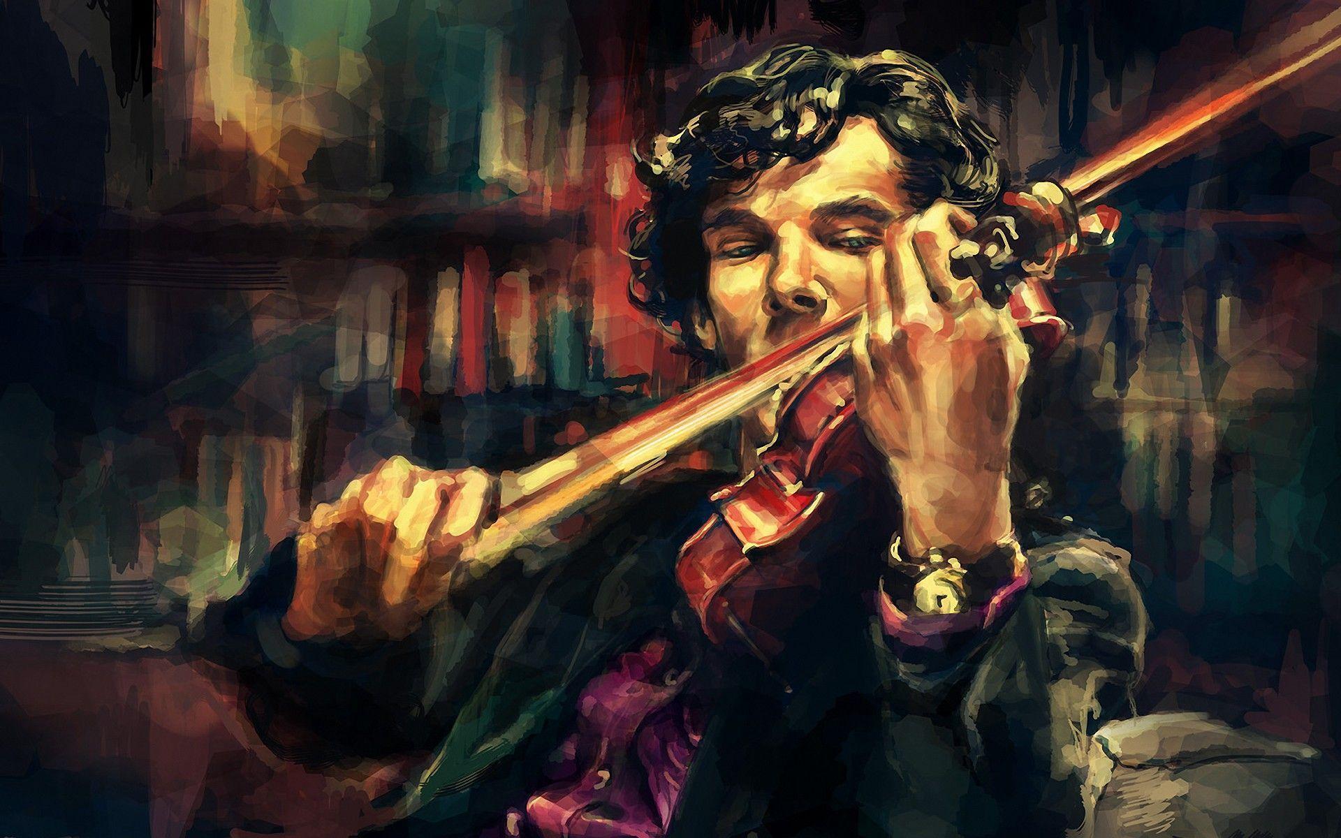 Benedict Cumberbatch Sherlock Holmes Art Wallpaper. Free Download