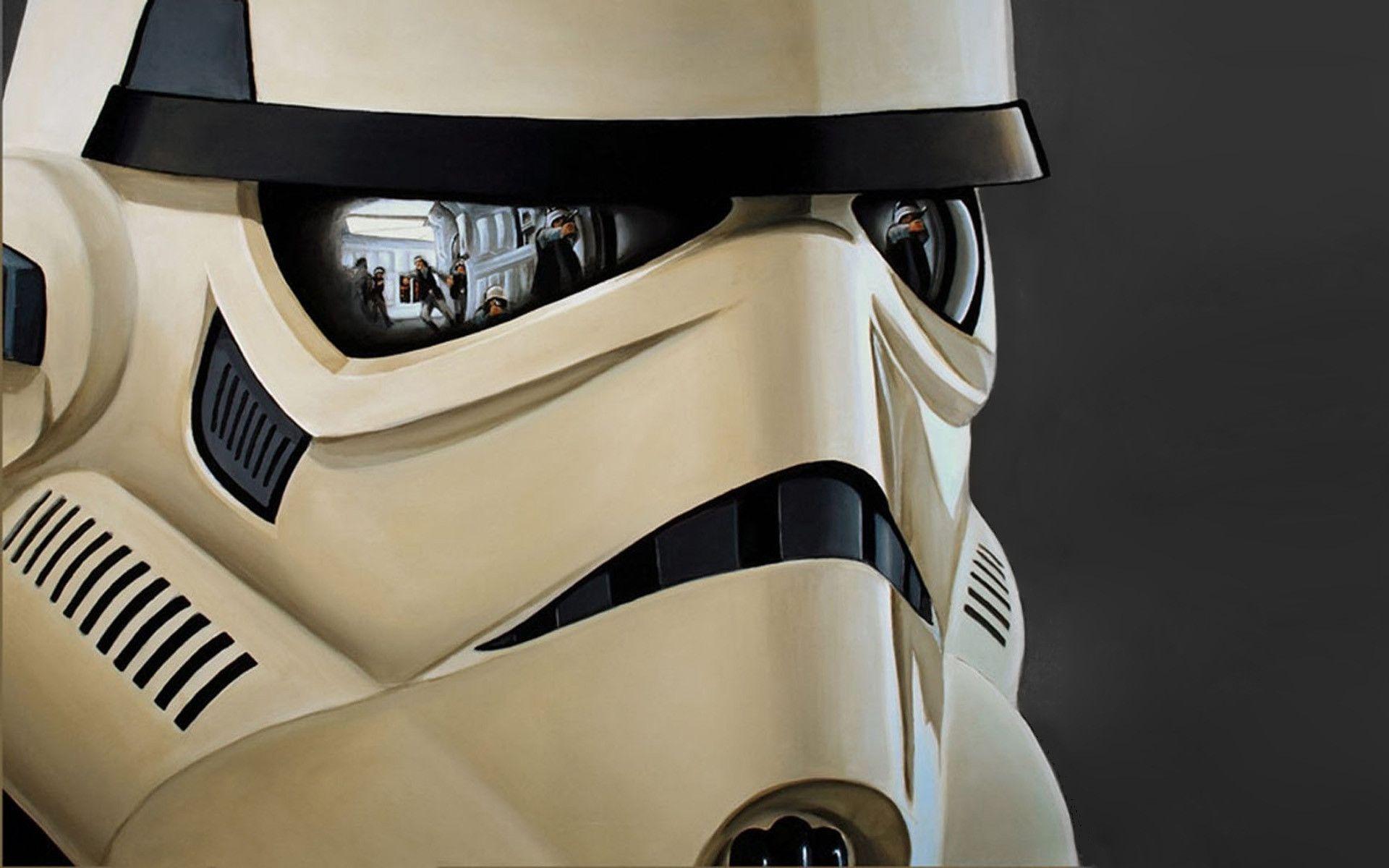 The Image of Star Wars Stormtroopers Dark Side Clone Trooper