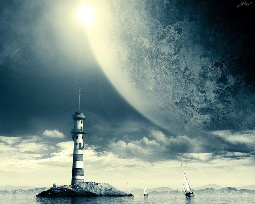 More Like Space Lighthouse wallpaper