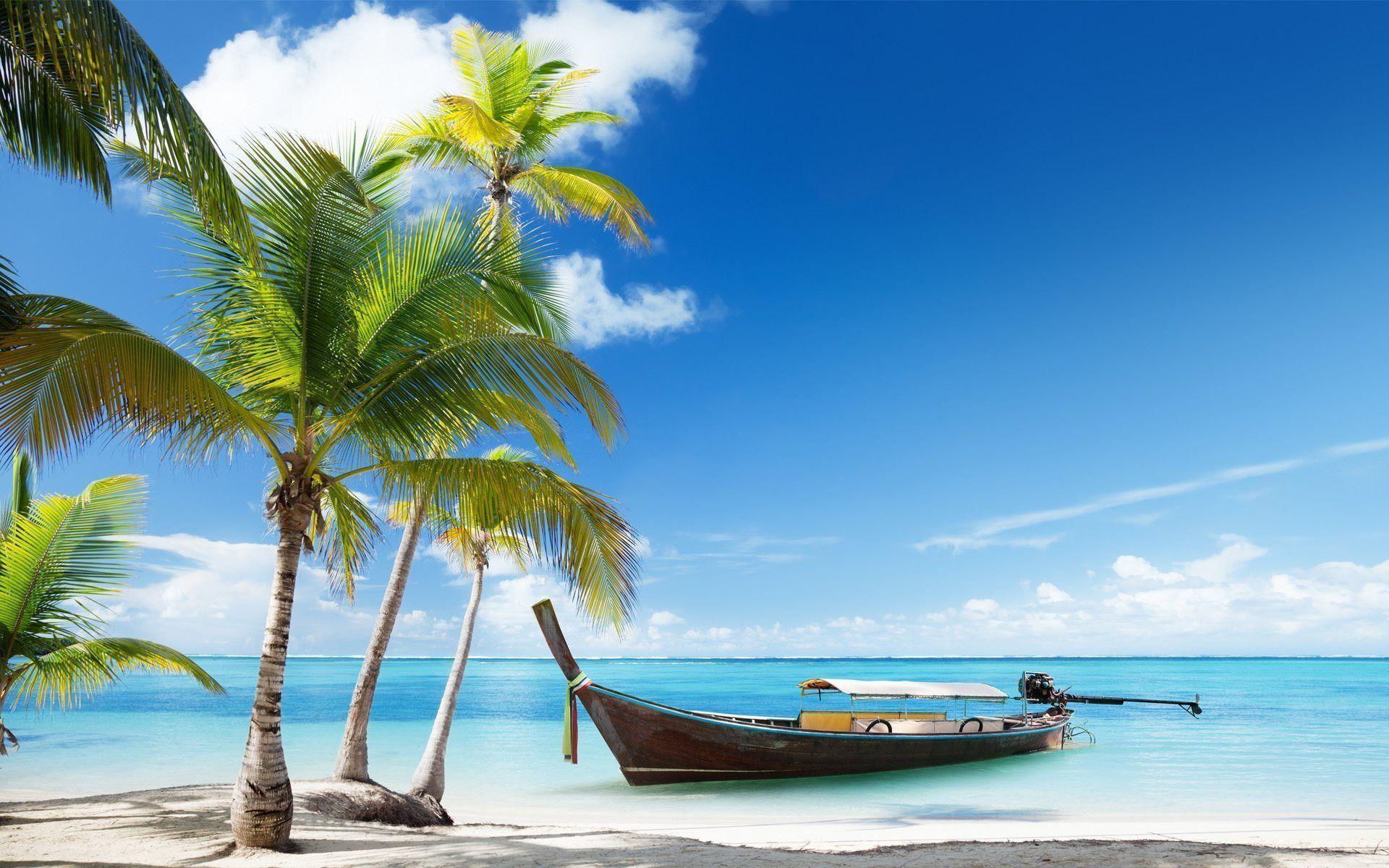 Tropical Island Beach Best Full HD Wallpaper Background