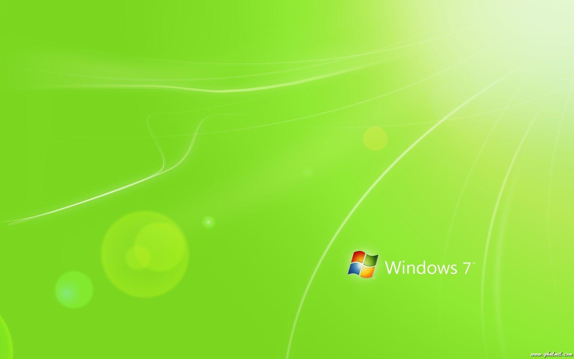 Windows 7 Green Wallpaper Full HD