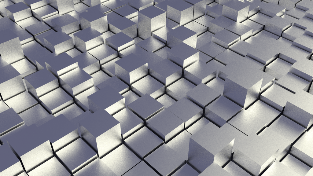 Chrome Cubefield Abstract Wallpaper By D Money 16