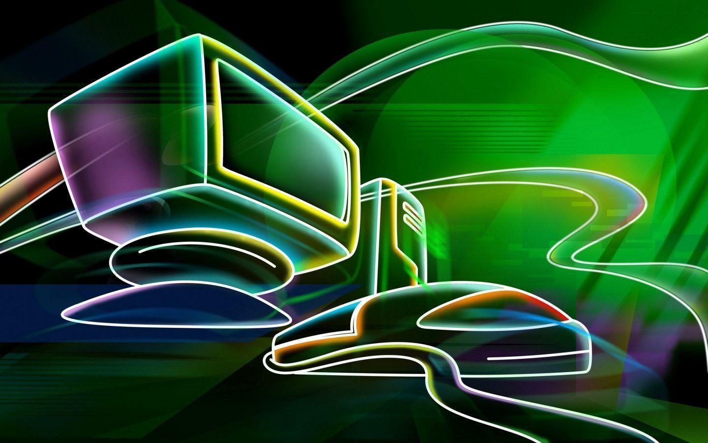Neon computer Background Wallpaper Default resolution. Download