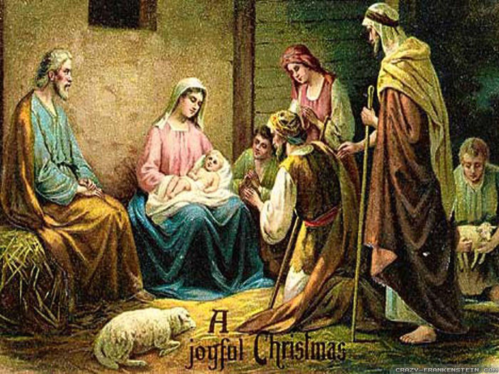image For > Free Religious Christmas Desktop Wallpaper