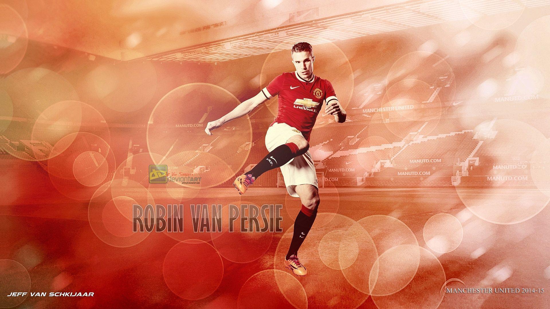 Free Wallpaper Van Persie Manchester United 2014 2015
