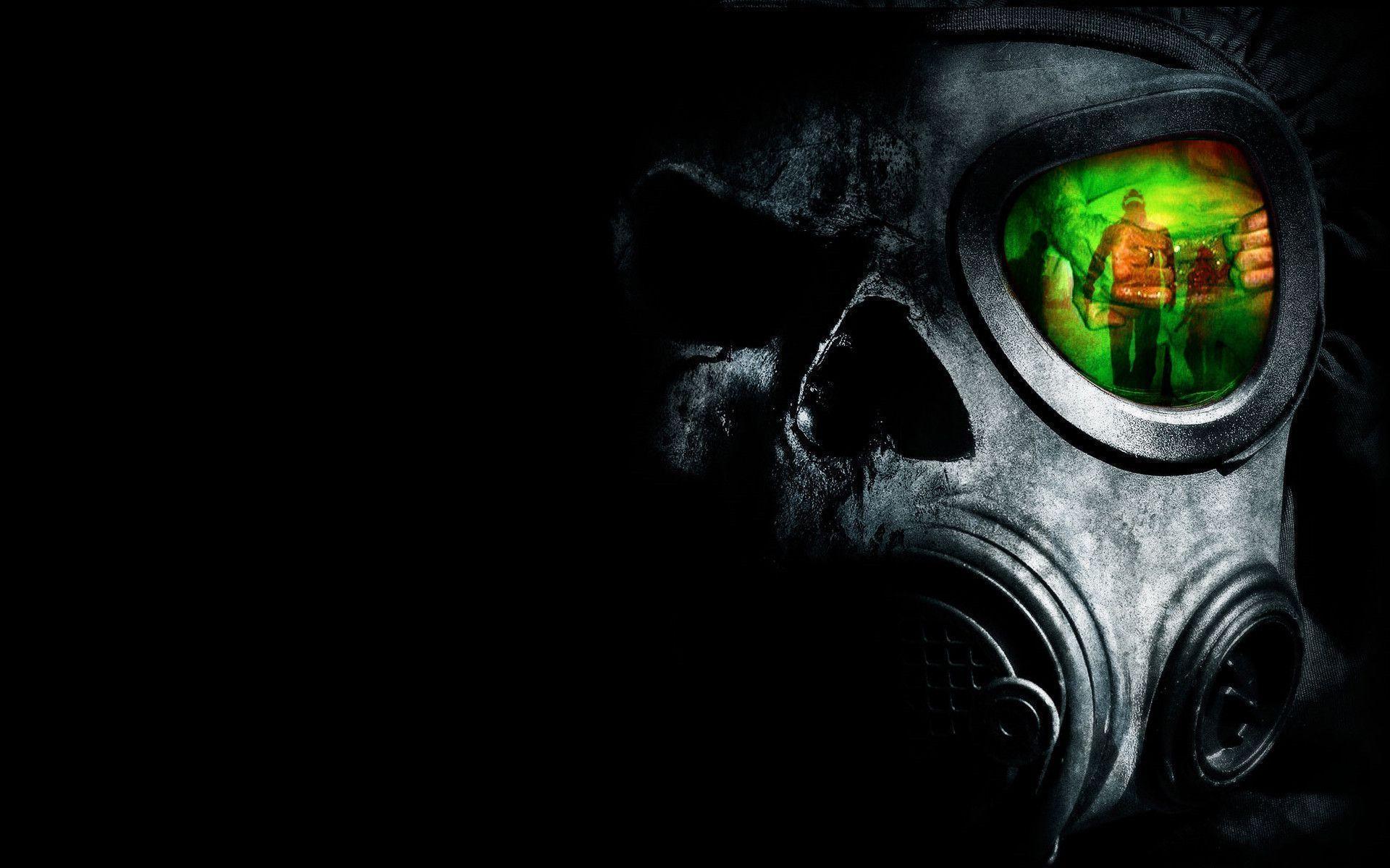 Skull Gas Mask Wallpaper