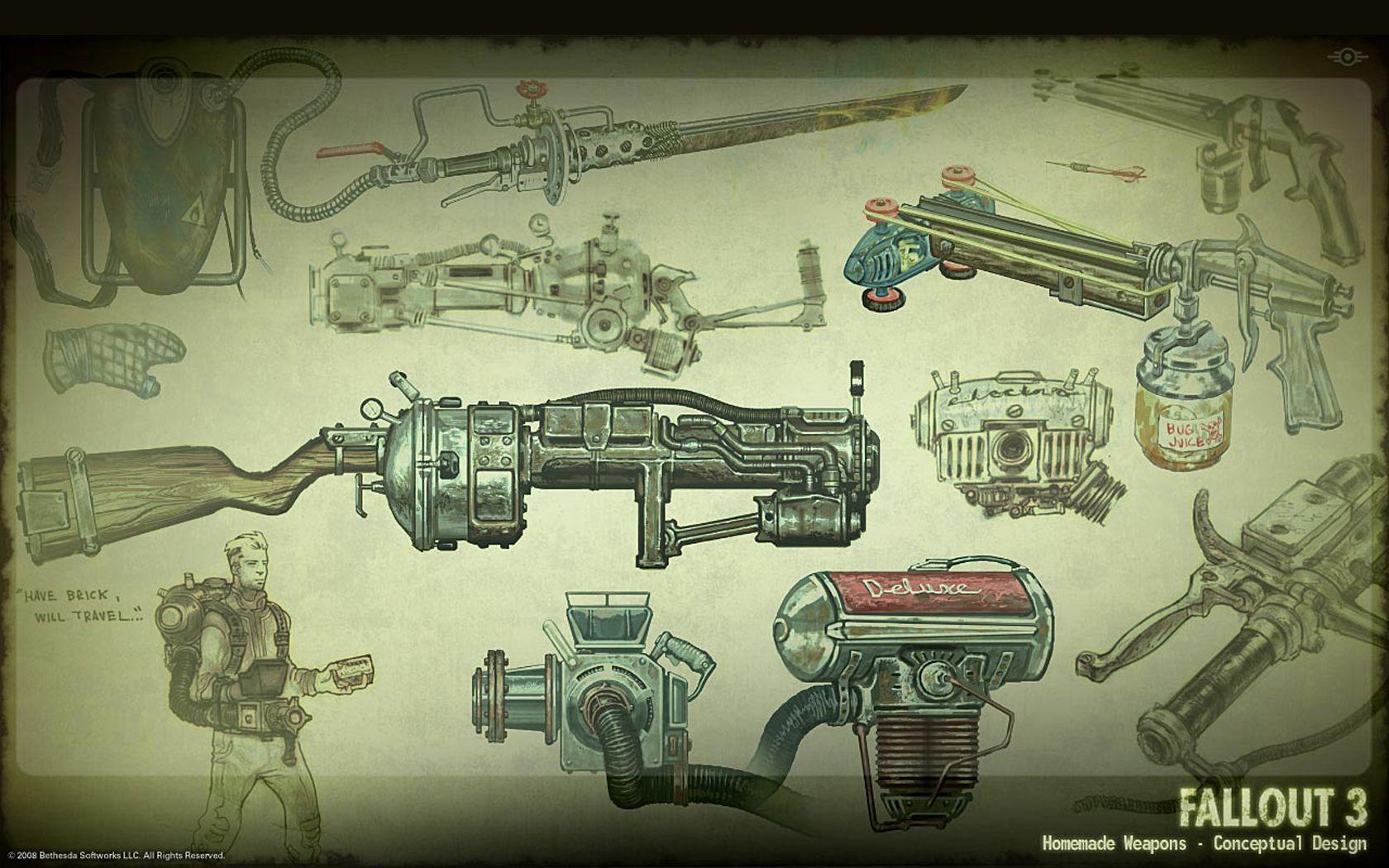 fallout 3 hi res weapons