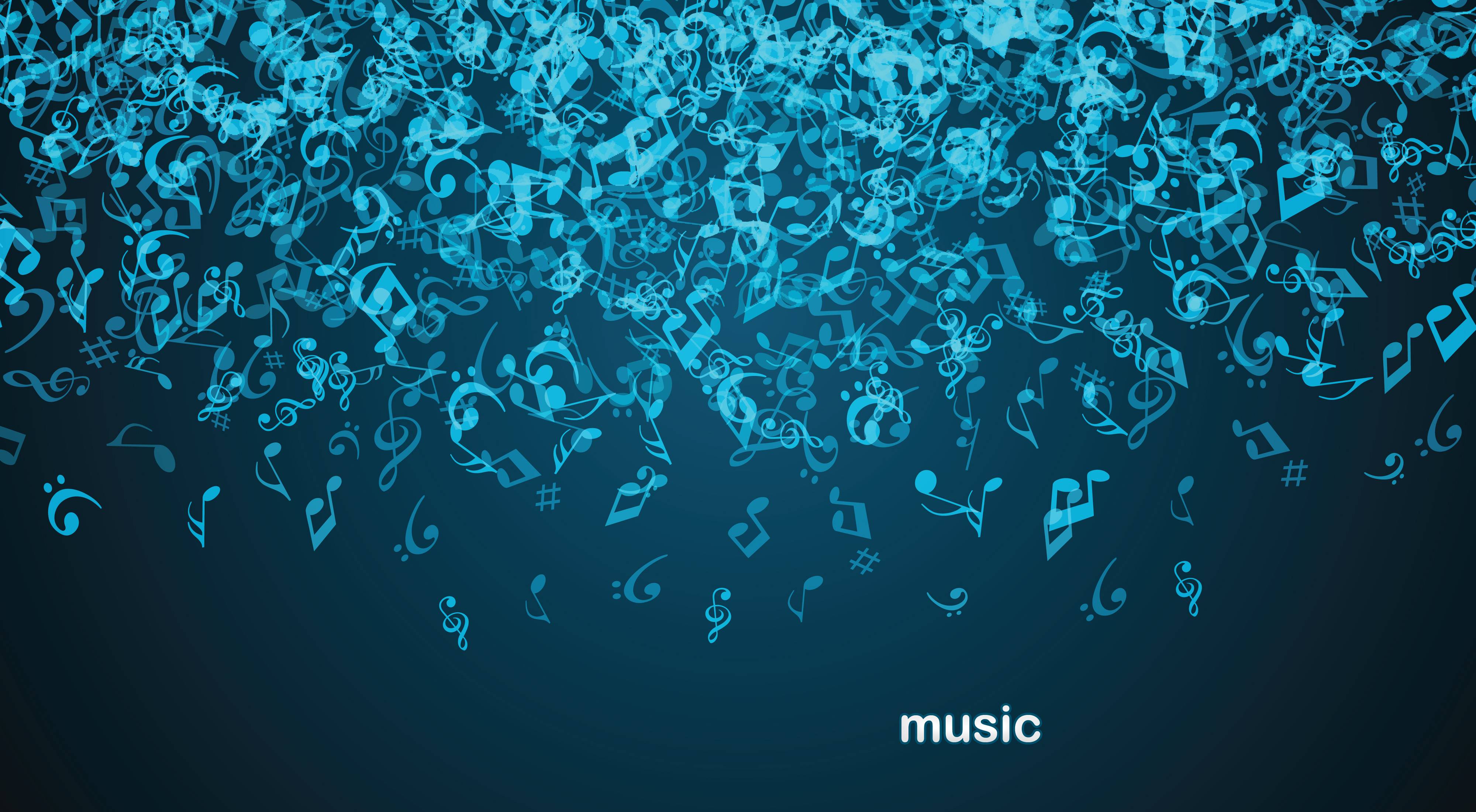 Download wallpaper music, music, a dark blue background