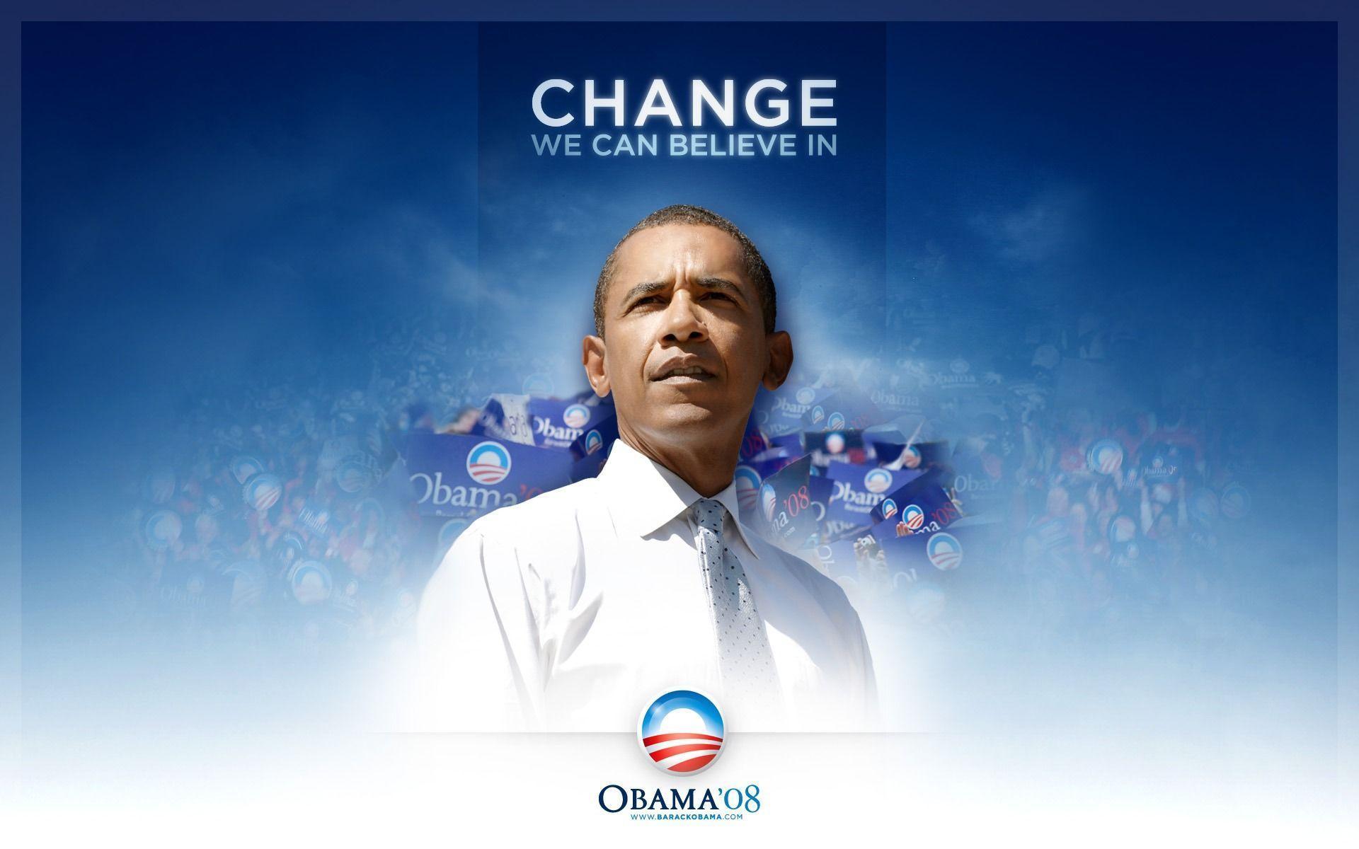Barack Obama We Can Believe In Change HD Wallpaper
