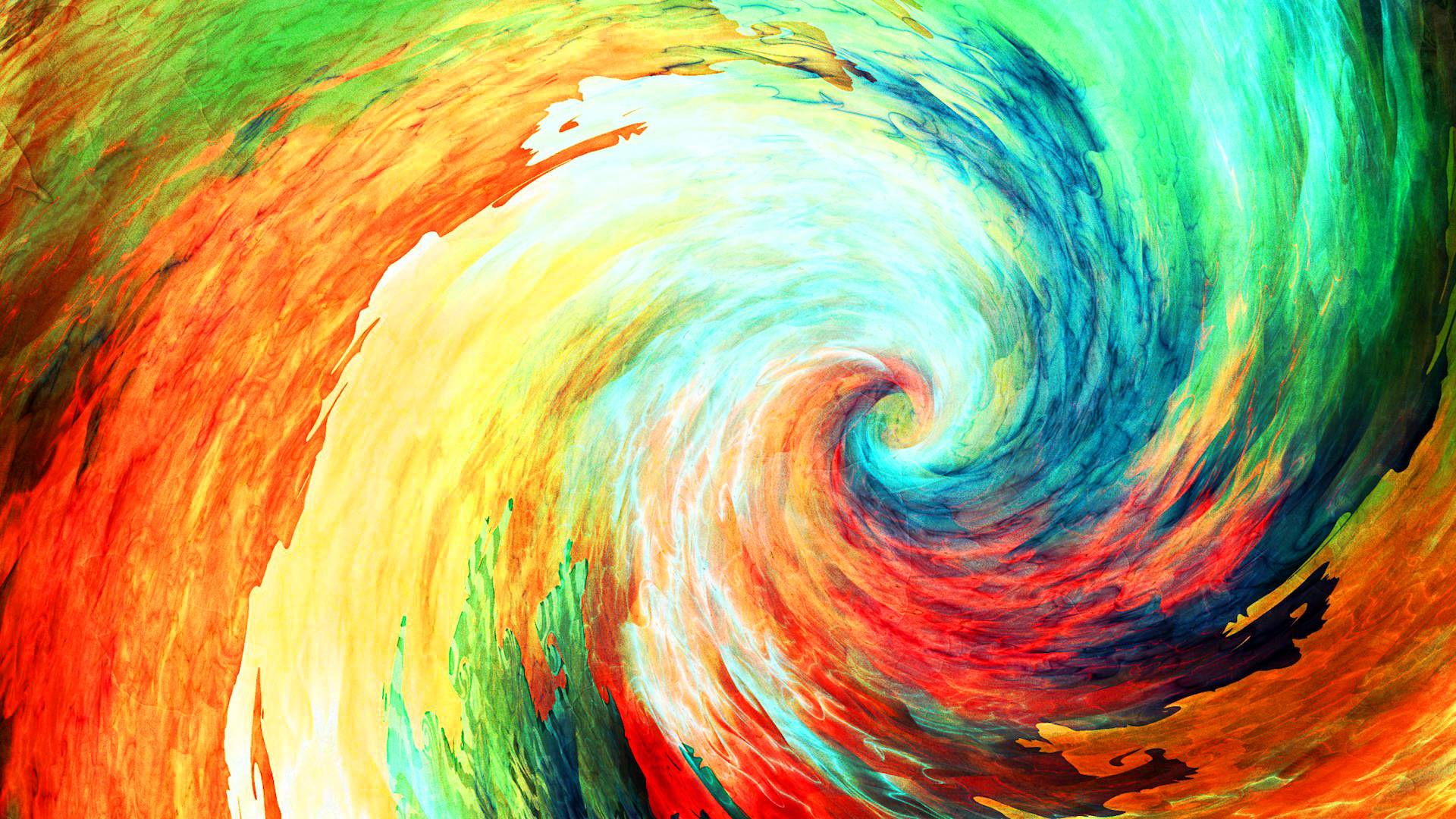 Multicolor spirals Wallpaper