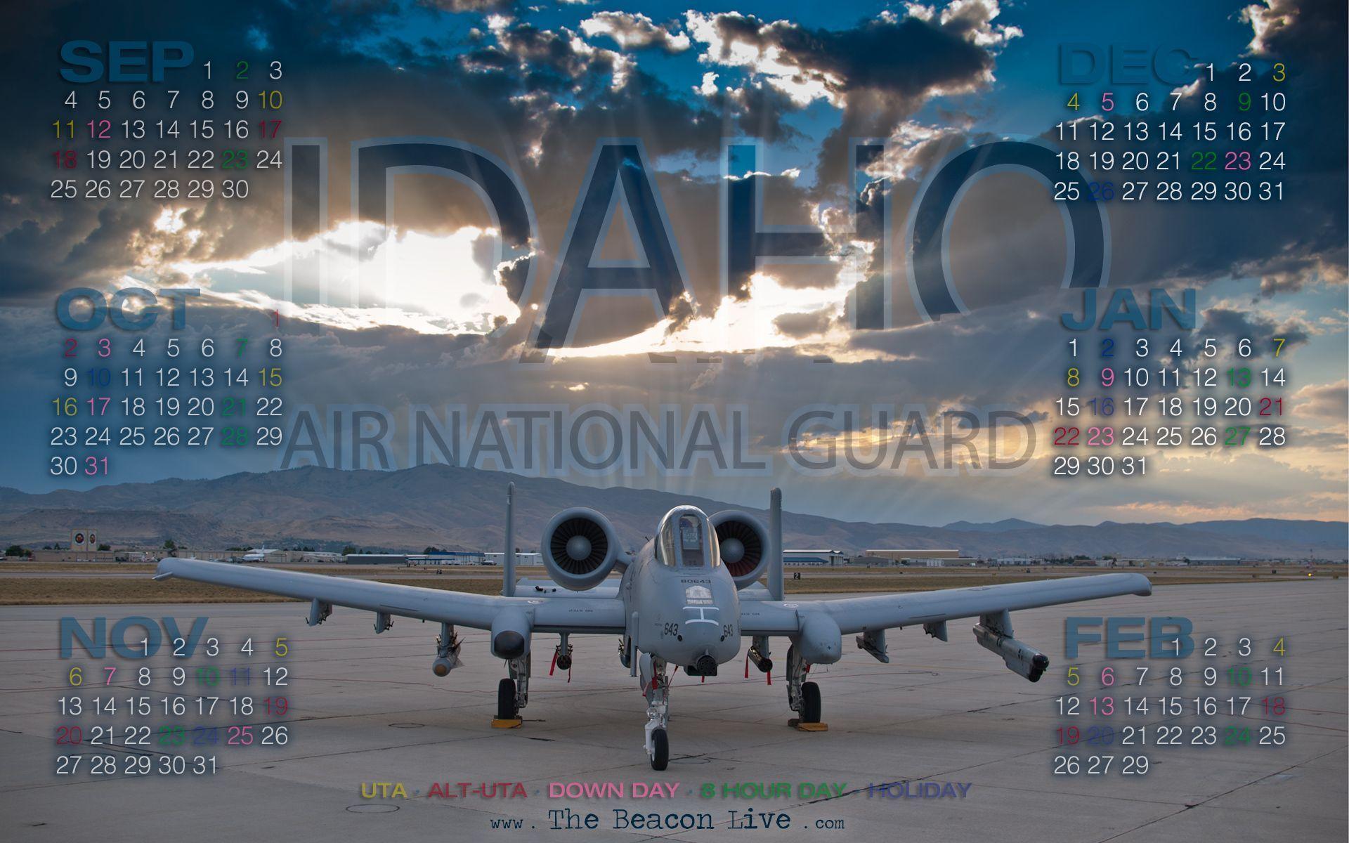 Idaho Air National Guard Wallpaper Calendar Warthog News