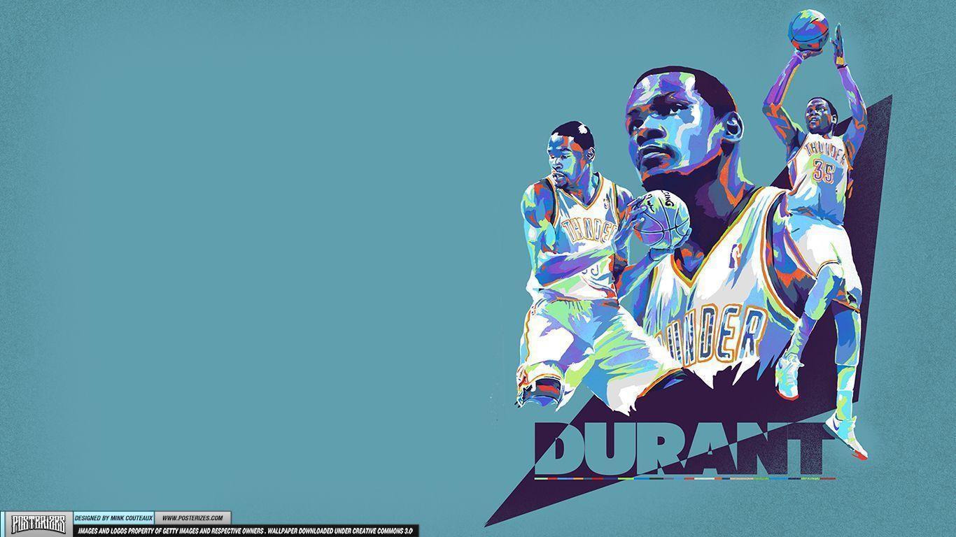 Kevin Durant &;Prodigy&; OKC Thunder Wallpaper. Posterizes. NBA