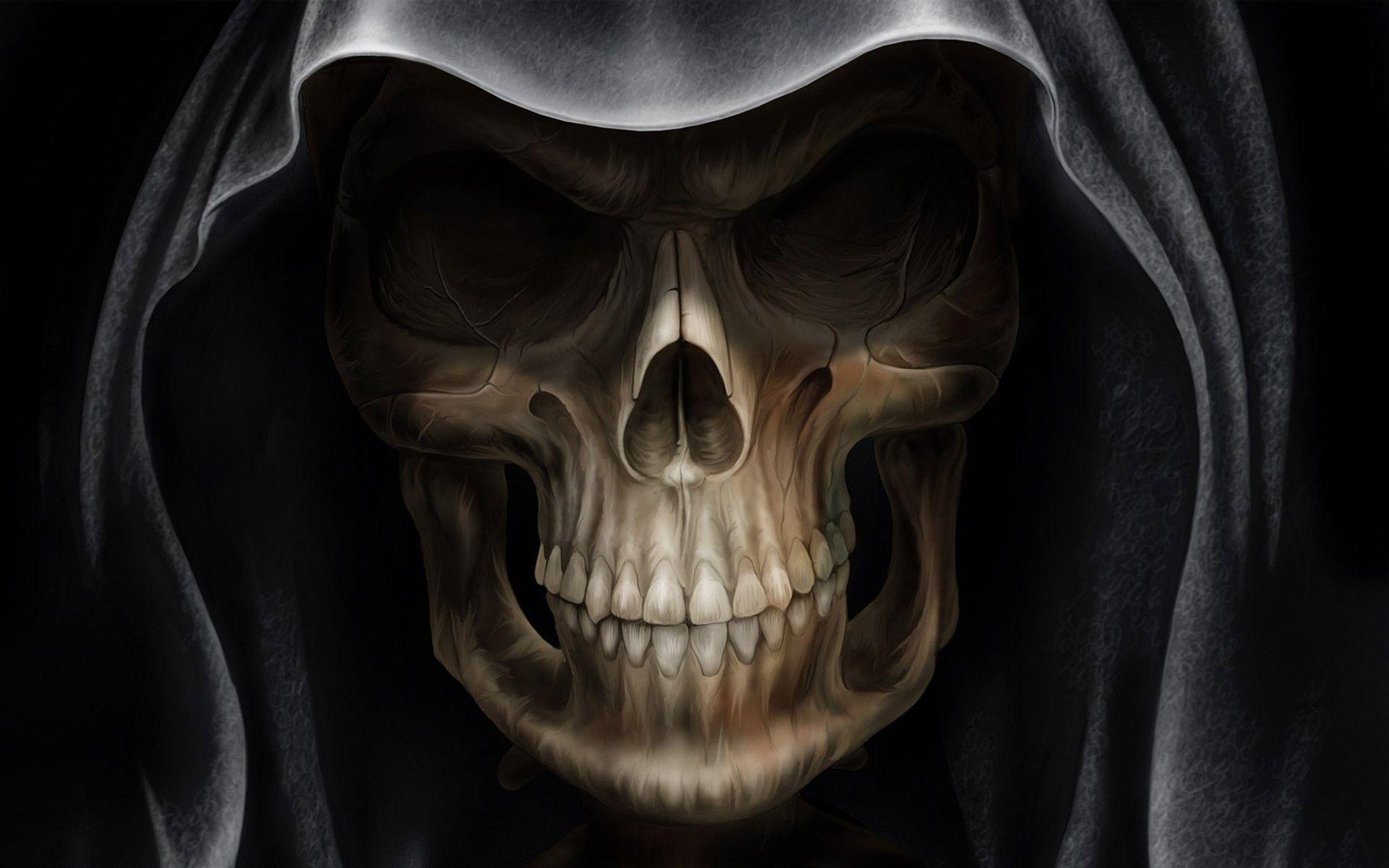 black skull wallpaper HD