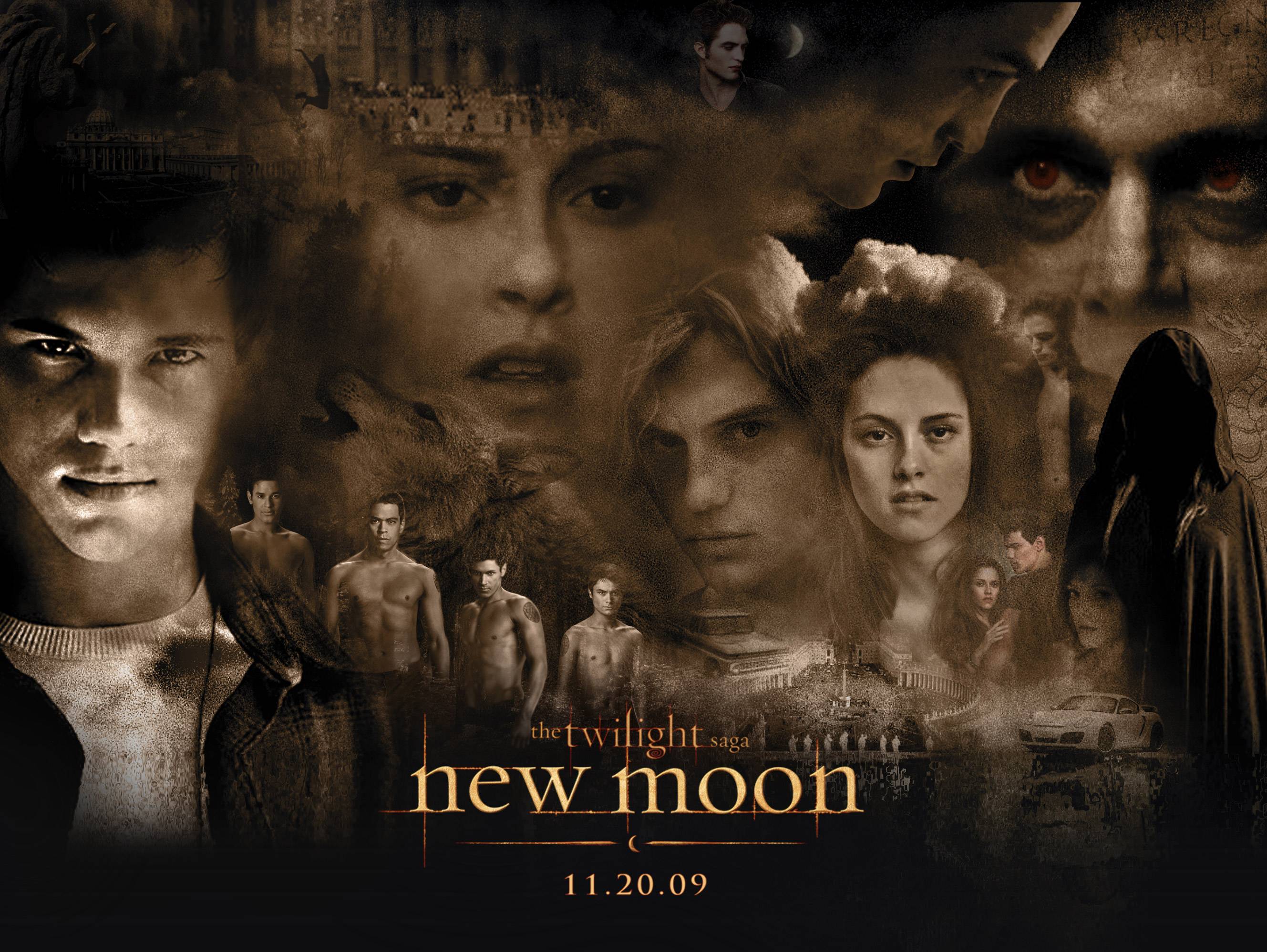 New Moon Wallpaper Jacob And Bella