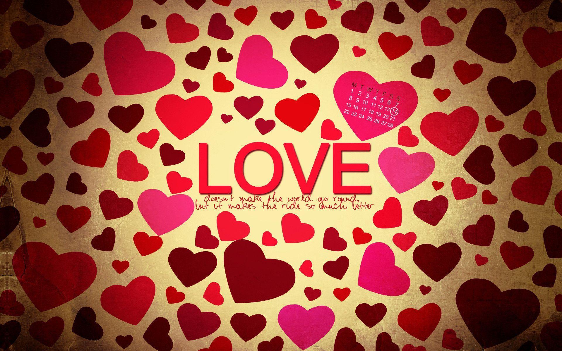 HD Valentine&;s Day LOVE LOGO Wallpaper / Wallpaper Valentine&;s