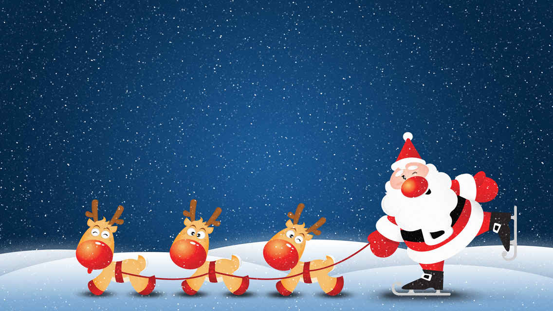 Funny Christmas Background. HD Background Point