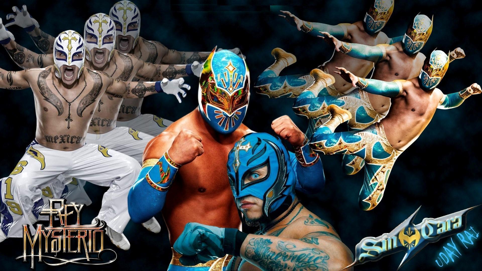 HD WWE Rey Mysterio Different Looks Wallpaper