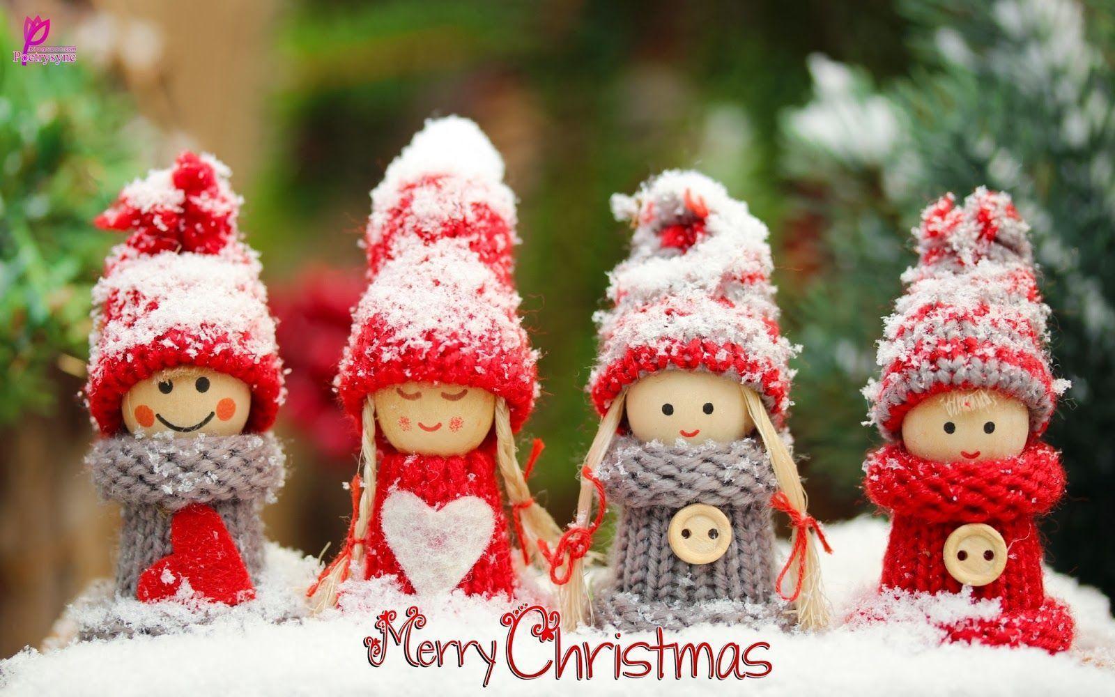 Cute Christmas Wishes Wallpaper for Kids with Quotes Year
