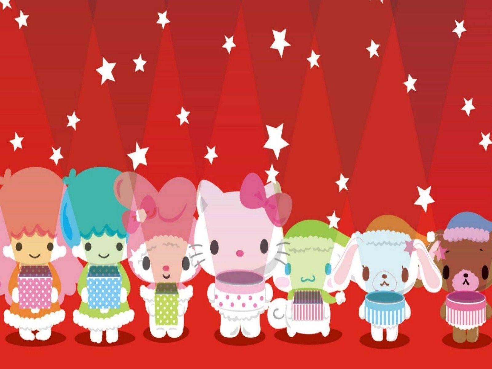 Hello Kitty Christmas Backgrounds - Wallpaper Cave