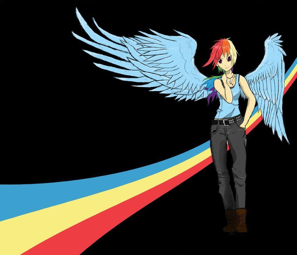 Rainbow Dash, background