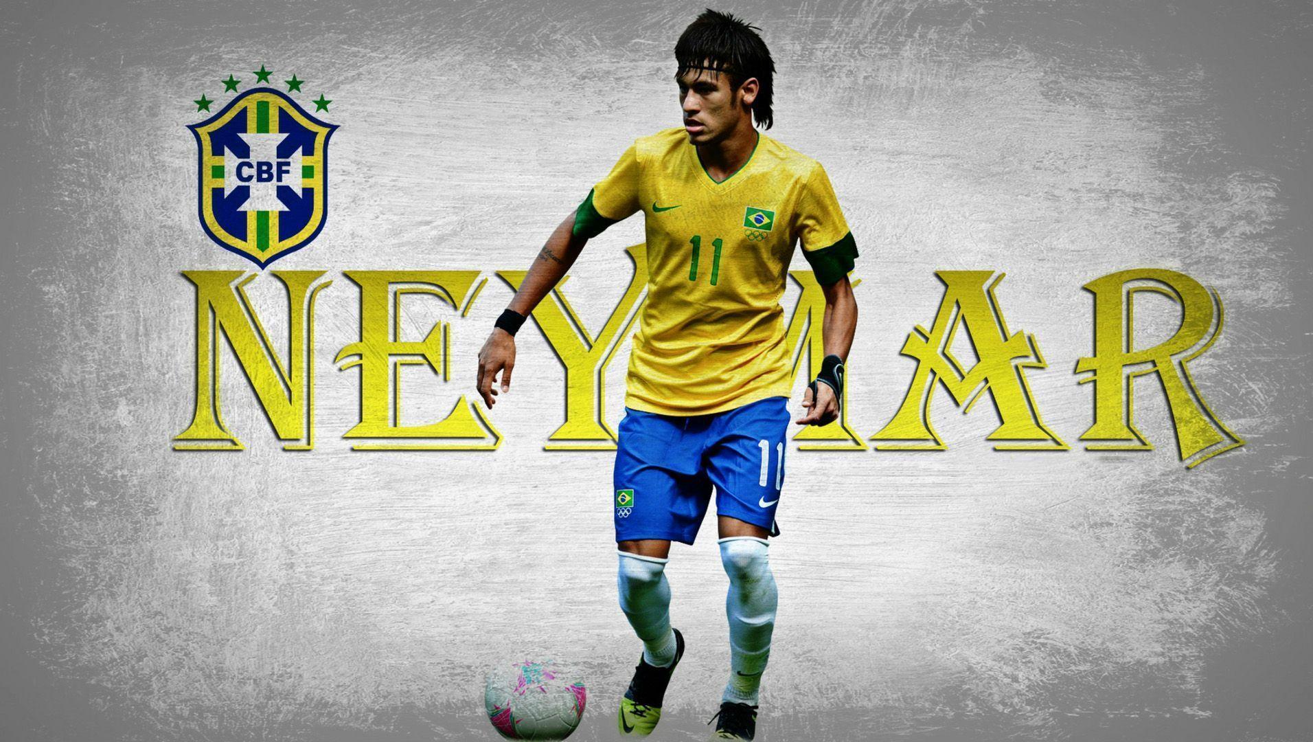 Celebrate Brazil's Bright Soccer Future With Neymar Wallpaper