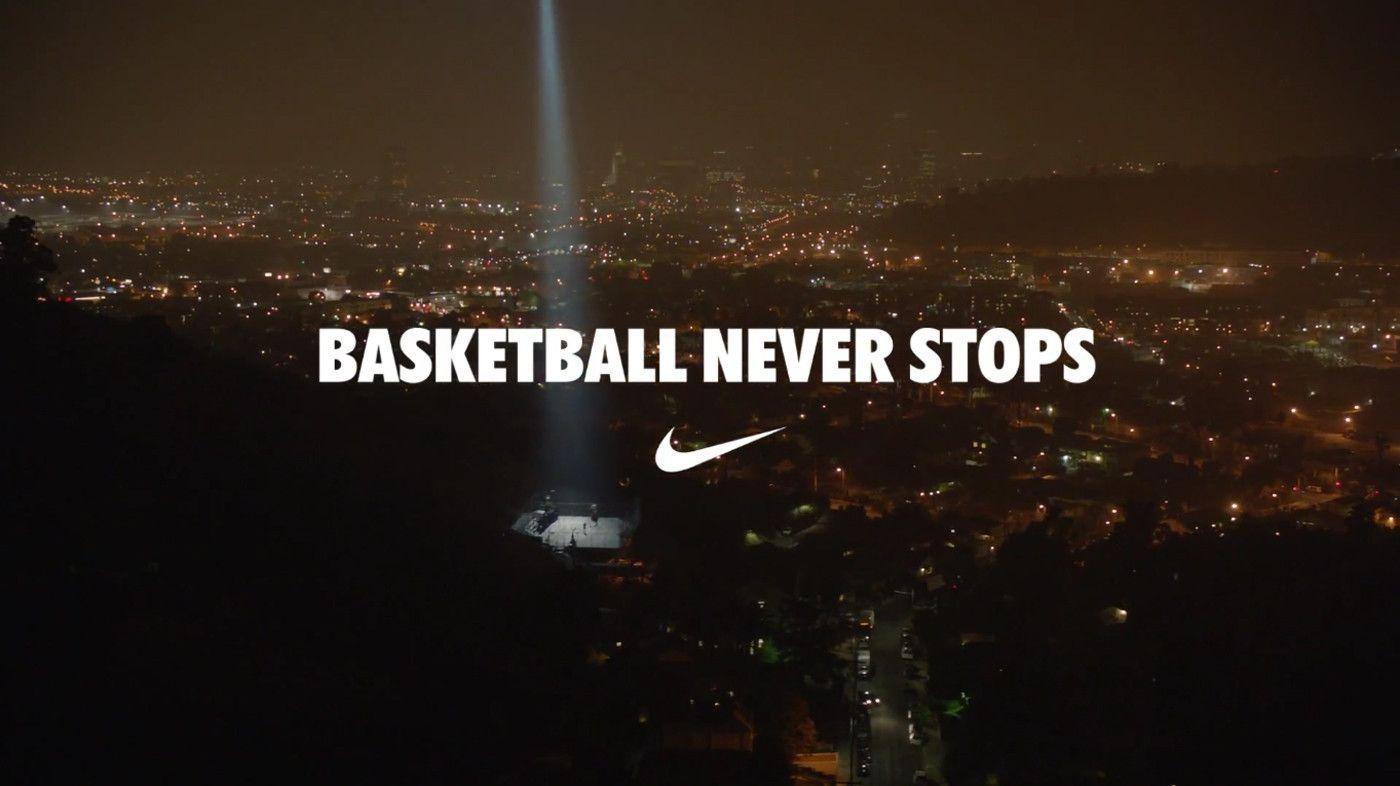 Wallpaper For > Nike Basketball Never Stops Wallpaper HD