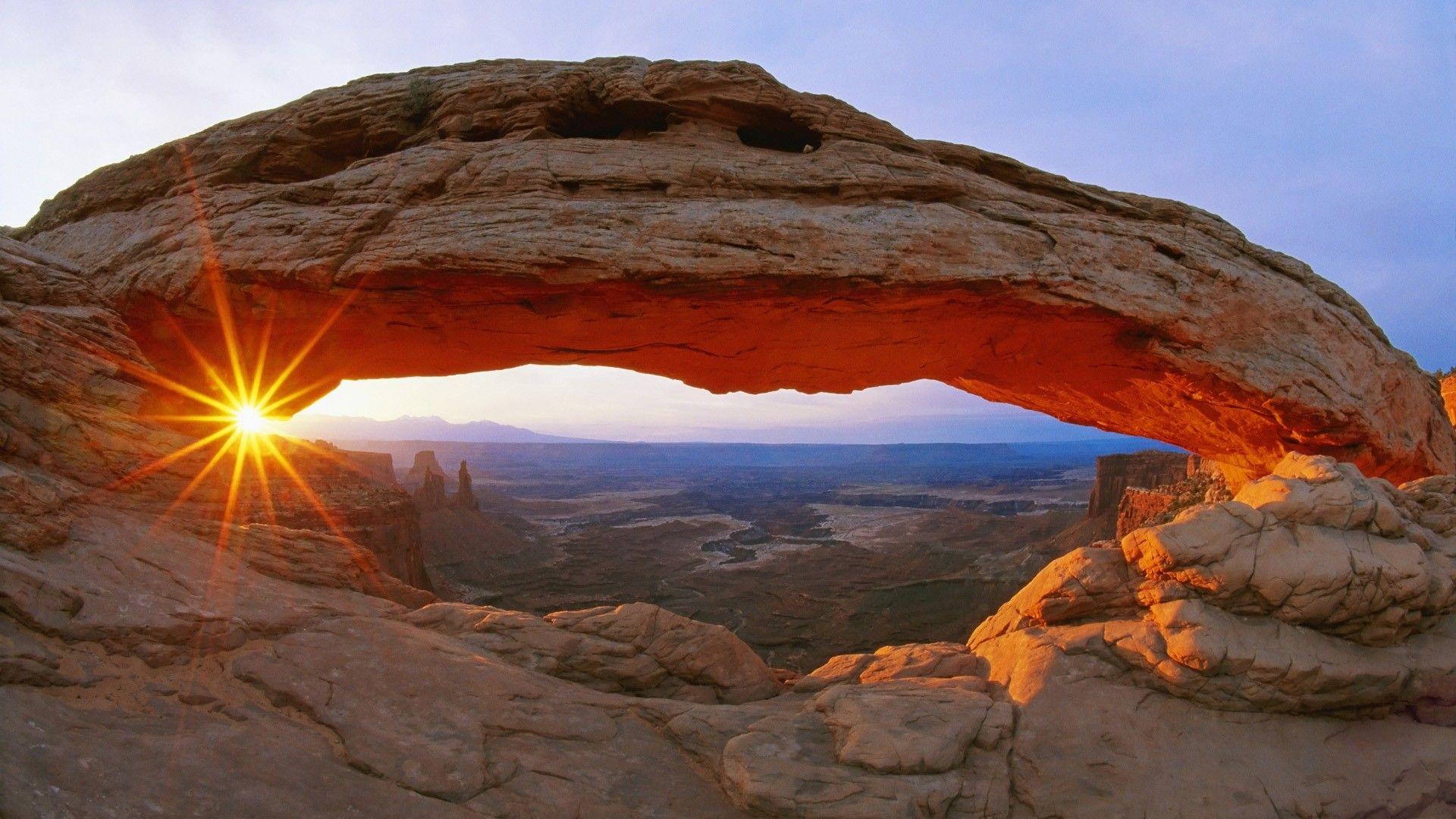 The Image of Sun Canyonlands National Park 1920x1080 HD Wallpaper