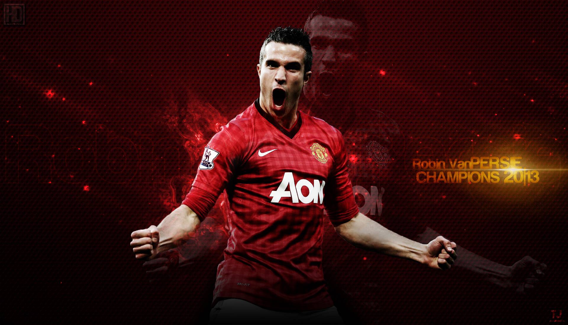 Robin Van Persie. HD Football Wallpaper