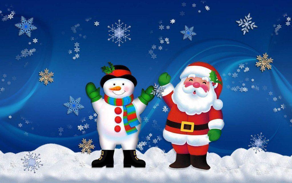 Christmas Snowman Wallpaper. Download HD Wallpaper