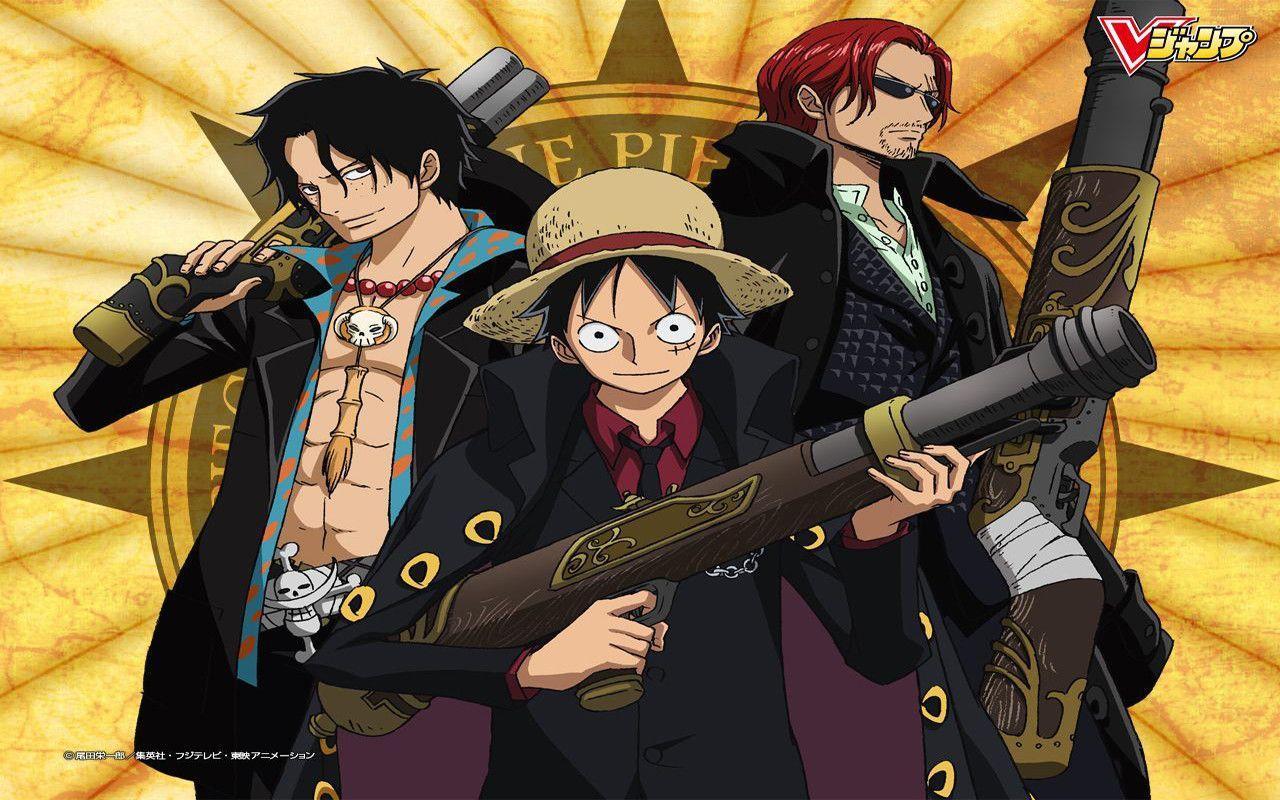 Shanks, Luffy and Ace Hair Shanks Wallpaper