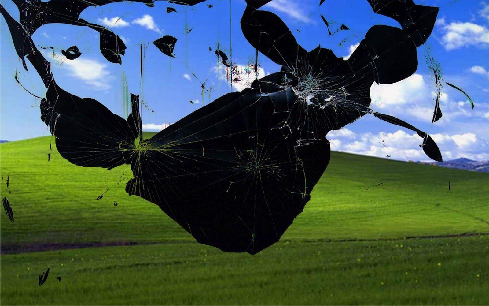 image For > Windows 7 Wallpaper Broken Screen