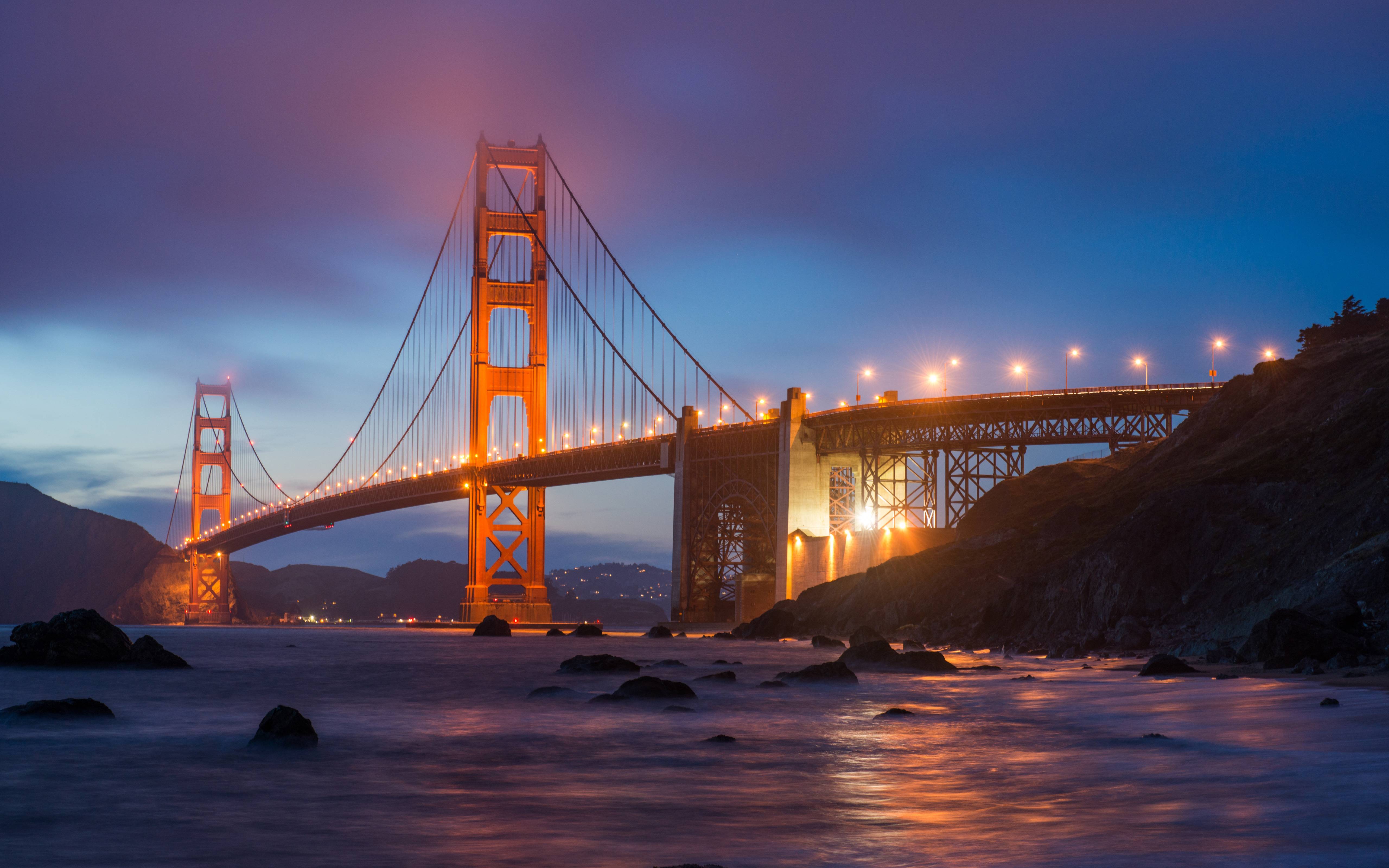 The Golden Gate Bridge View from Marshall Beach widescreen